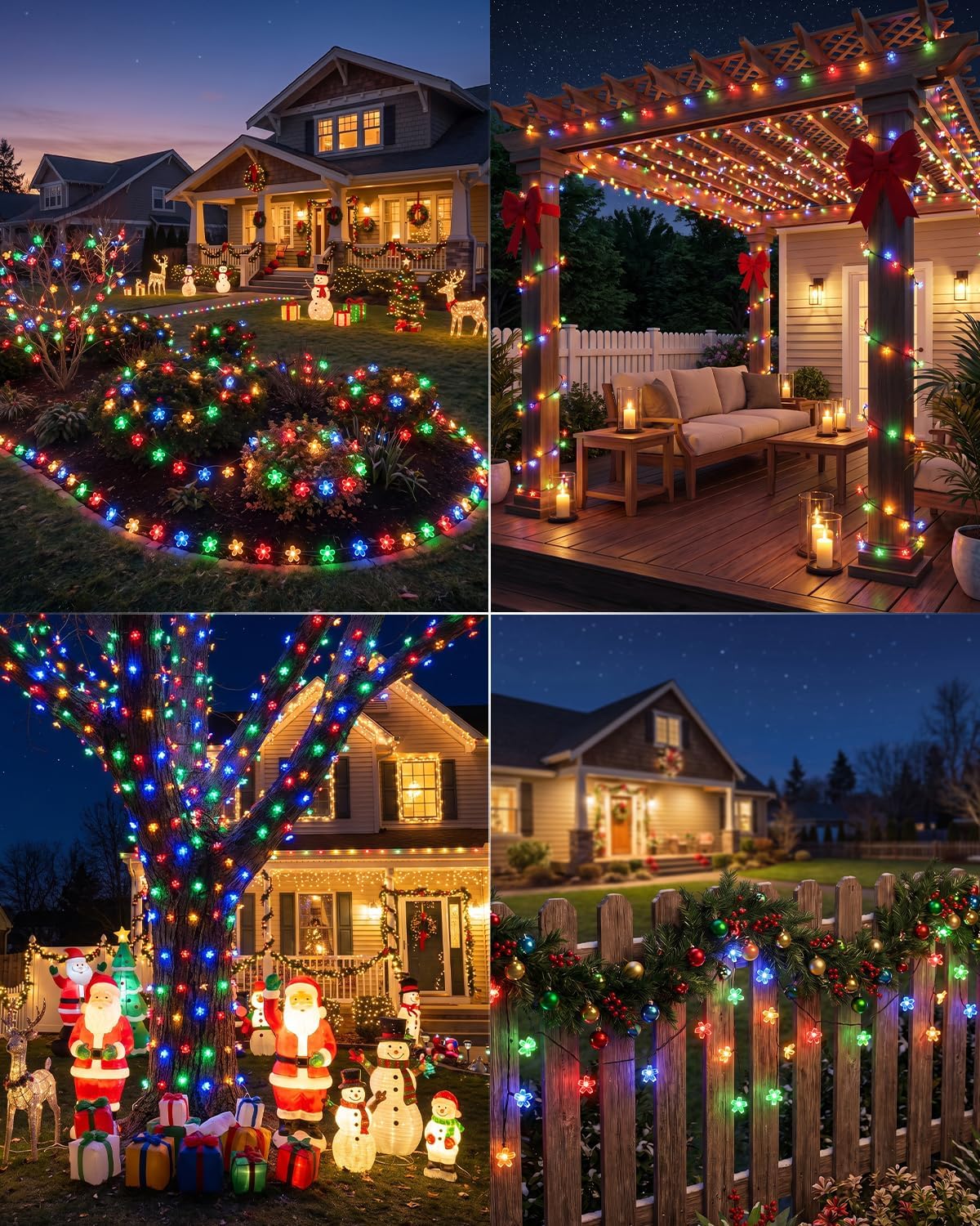 Detalle 2 de Brightown Solar Flower String Lights 60 LED