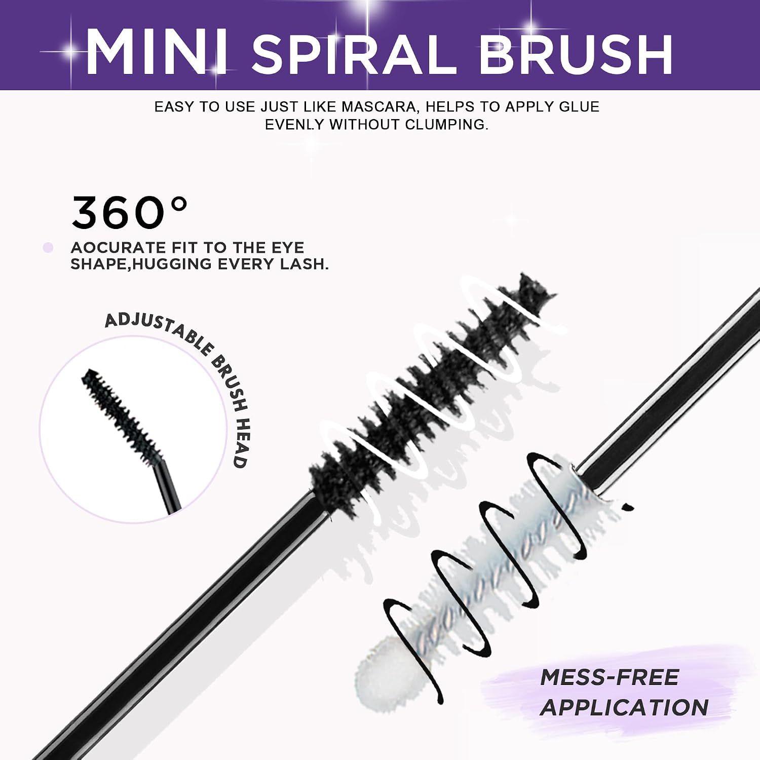 Detalle de GAQQI Lash Bond & Seal: Waterproof Lash Cluster Glue with Dual-Ended Application