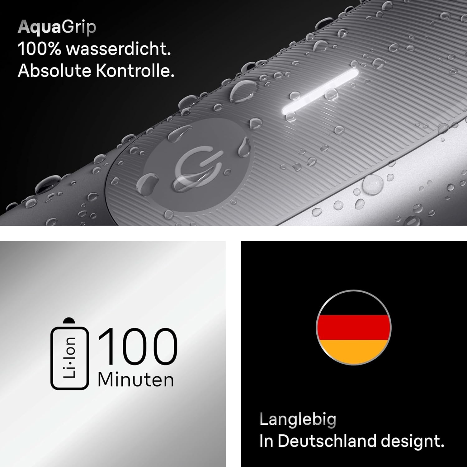 Thumbnail 5 de Braun Bodygroomer Series 7 BG7555 Herren-Körperrasierer mit 8 Zubehörteilen und 100 Min Akku (kabellos, grau)