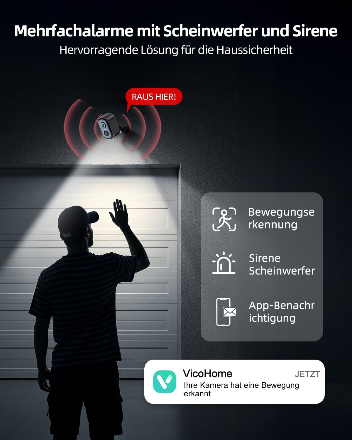 Thumbnail 4 de Techage Wireless Outdoor Security Cameras 2K (2-Pack) – Battery Powered, Colour Night Vision & AI Motion Detection