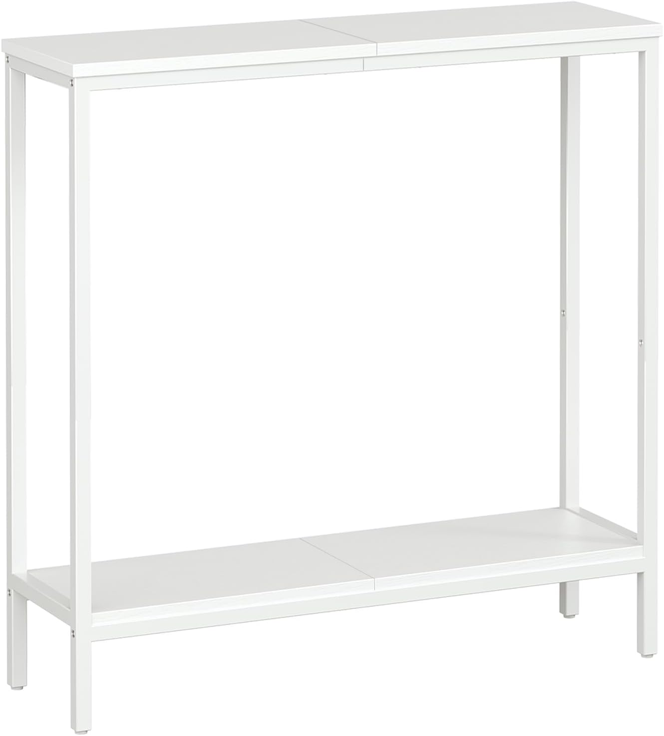 Detalle de HOOBRO Table Console étroite avec étagère – 75 x 22 x 75 cm, blanc EWW22XG01