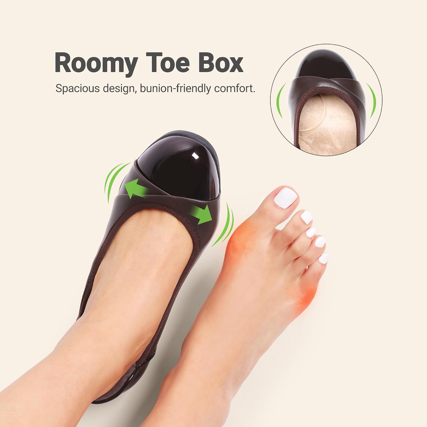 Detalle 2 de DREAM PAIRS Women’s Low Chunky Block-Heel Pumps, Closed Toe Slip-On Comfort Shoes