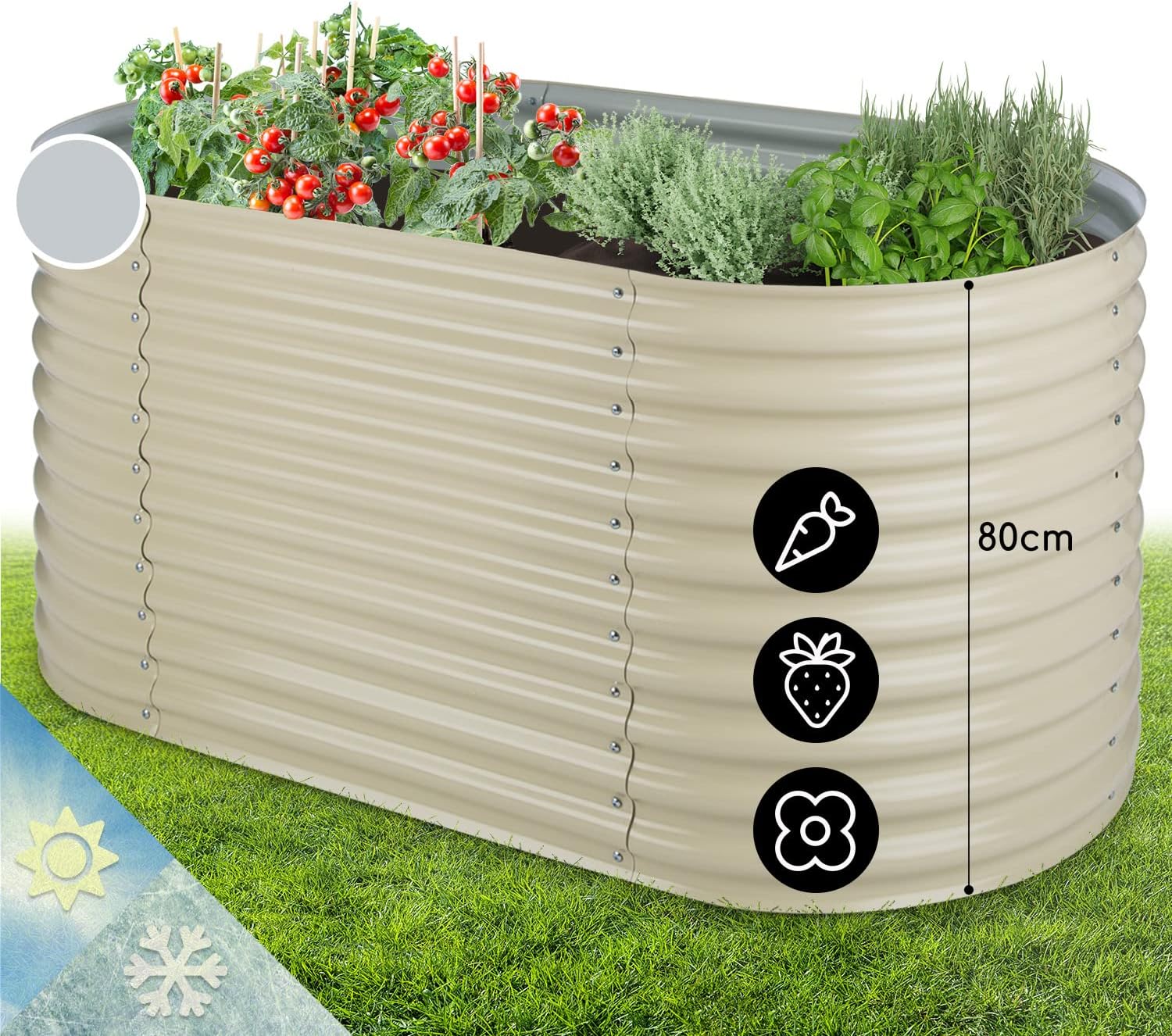 blumfeldt Jardineras Exterior Grandes 1257 l