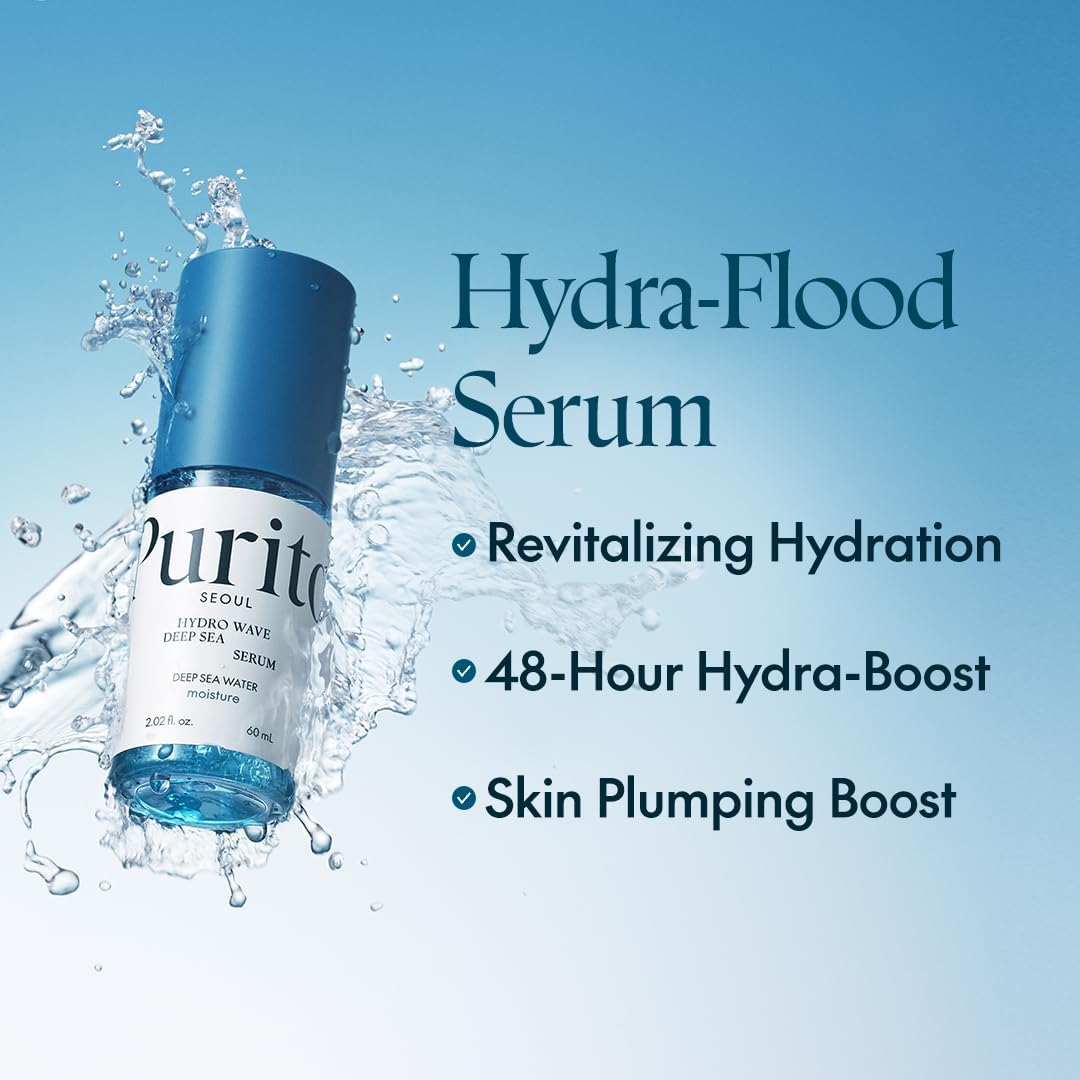 Detalle 2 de PURITO Deep Sea Serum: siero idratante leggero per tutti i tipi di pelle, 60 ml