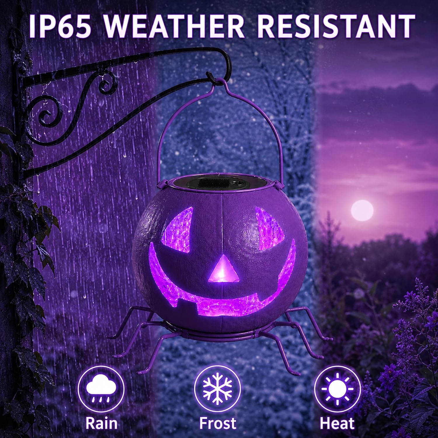 Detalle 1 de Solar Halloween Pumpkin Decor