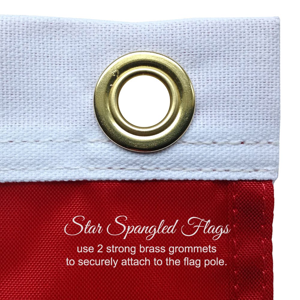 Detalle de Star Spangled Flags 4316387475 – flaga USA 91 × 152 cm z nylonu