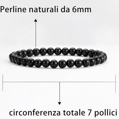 Thumbnail 5 de Aretas bracciale di perline in cristallo 18,5 cm