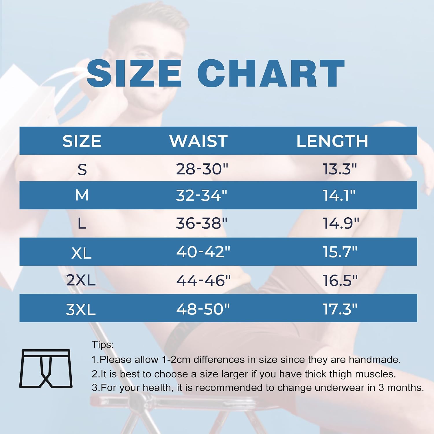 Thumbnail 6 de BAMBOO COOL Men's Boxer Briefs, Viscose from Bamboo, Breathable with Fly