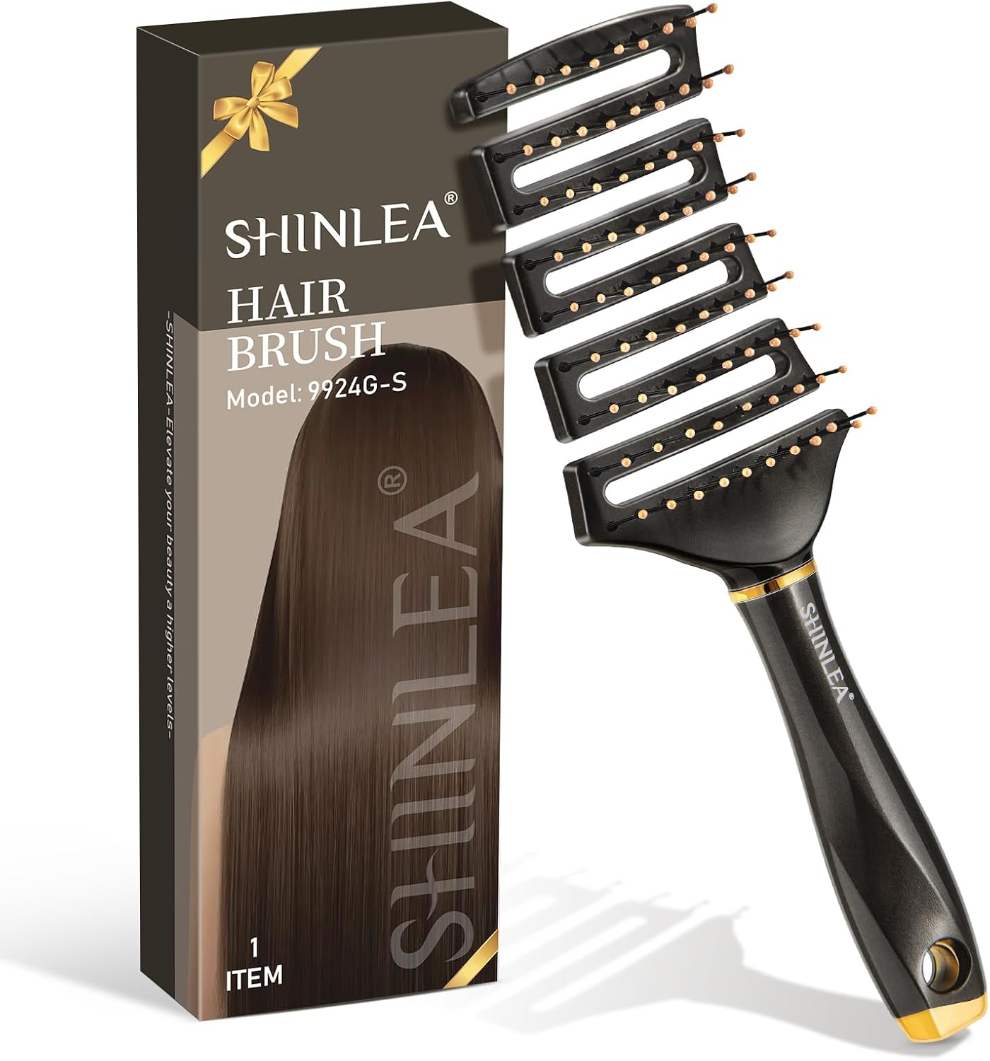 Detalle de SHINLEA Spazzola Districante Ventilata per Capelli