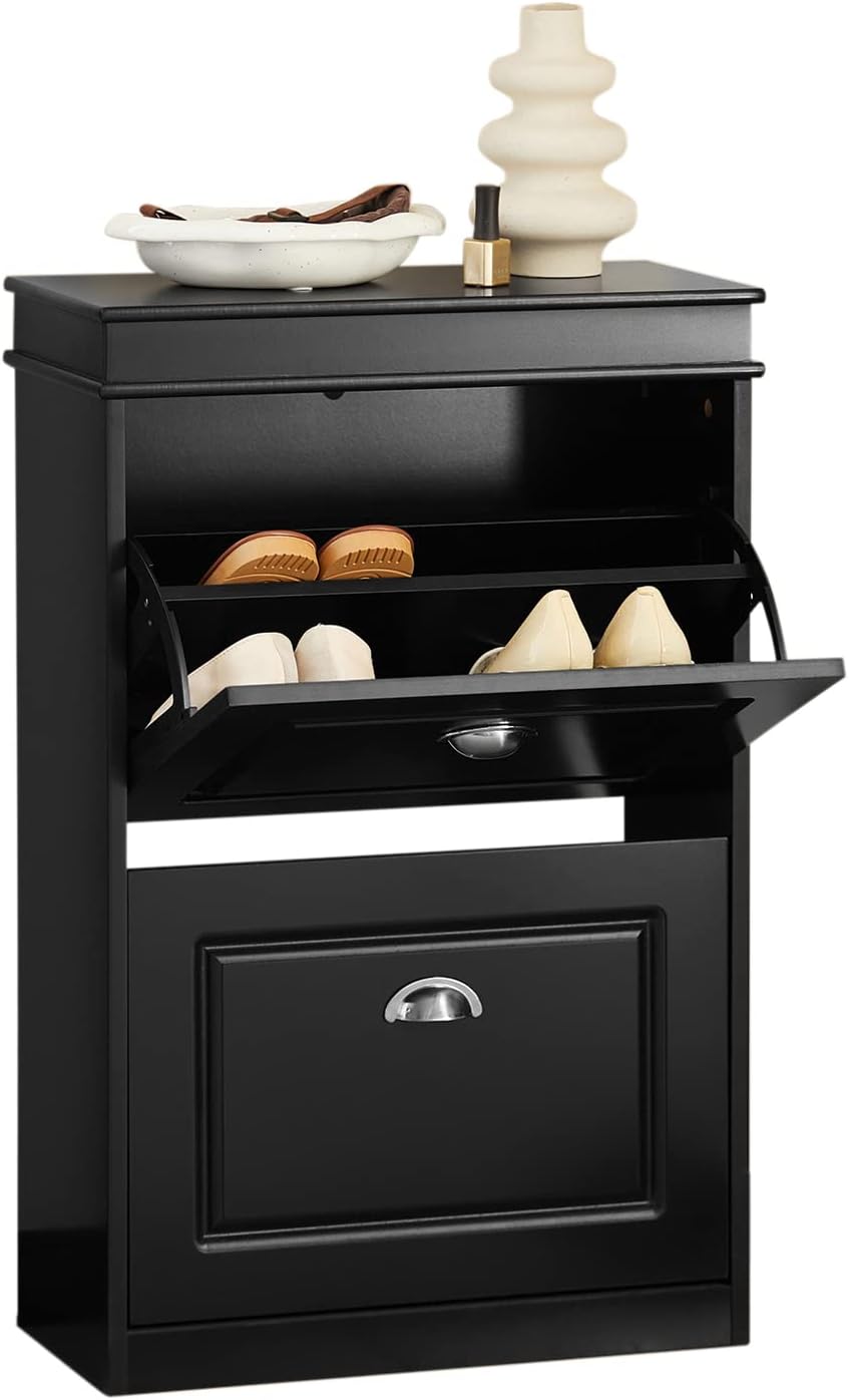 Detalle de SoBuy FSR78-SCH Meuble à chaussures 8 paires