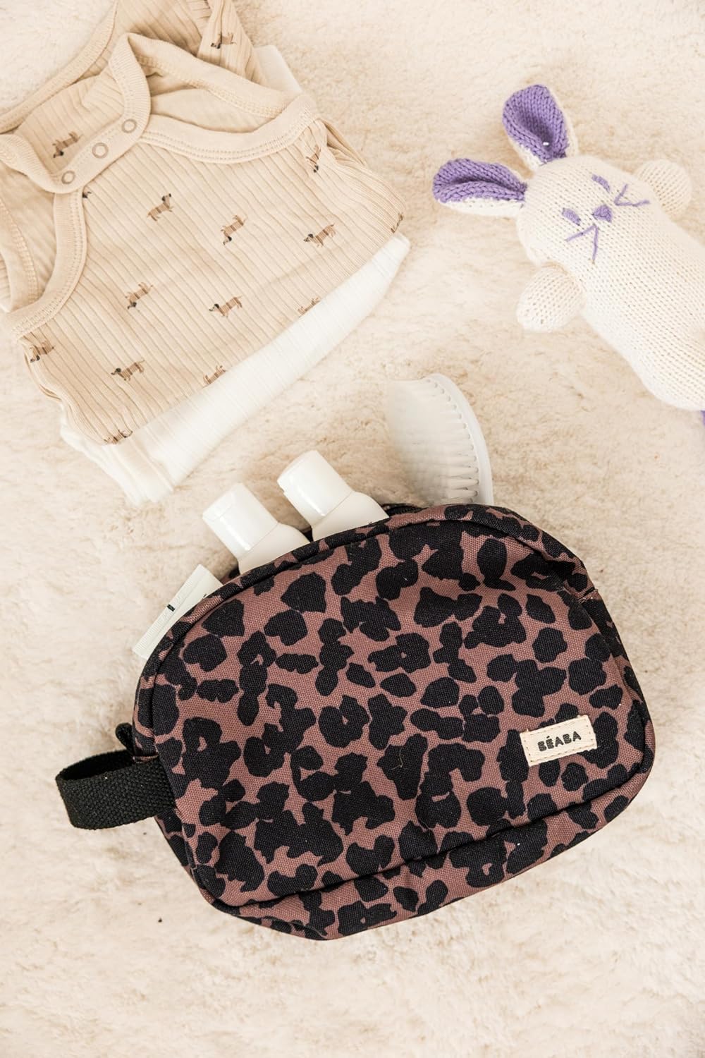 Thumbnail 2 de BÉABA Trousse de toilette Bébé – Trousse de Soin Léopard, imperméable, 2 poches intérieures