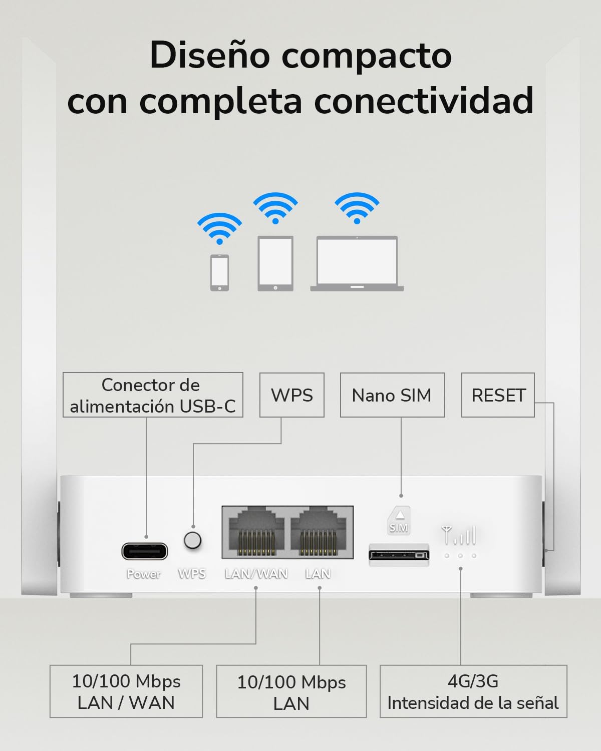 Thumbnail 4 de Cudy LT300 Router 4G SIM LTE WiFi 300Mbps