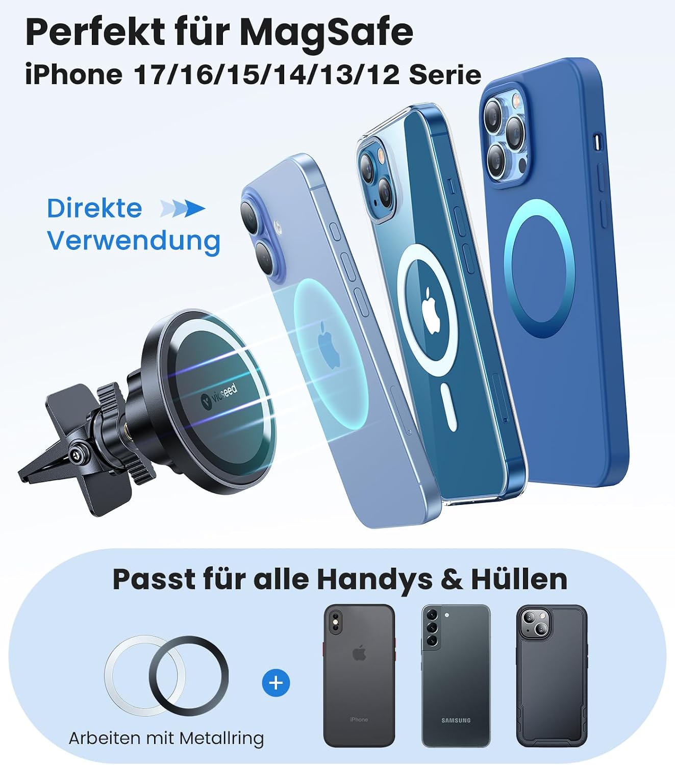 Thumbnail 2 de VICSEED Handyhalterung Auto Magnet 20 N55