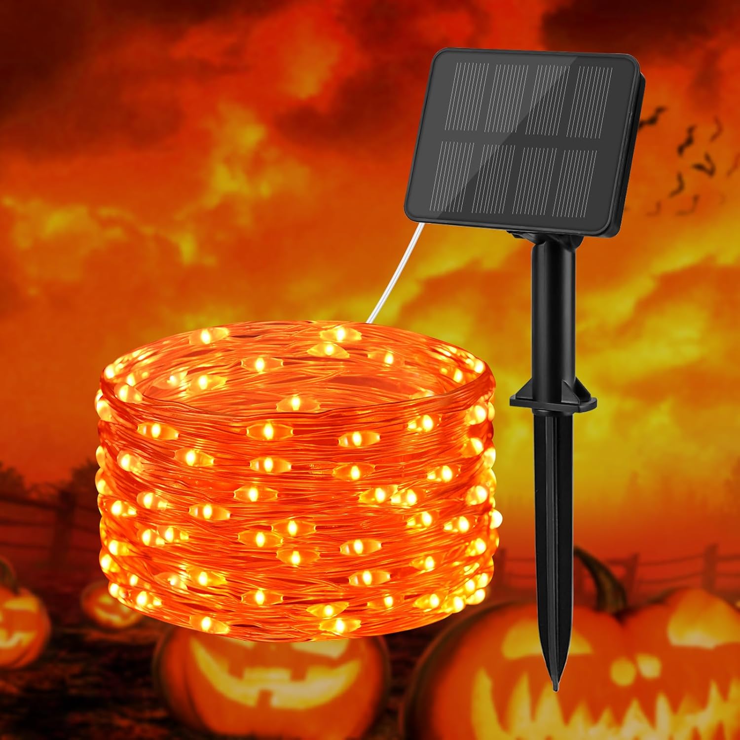 Thumbnail 6 de BOLWEO Solar Lights Outdoor Garden 5M Copper Wire 50 LED with 8 Modes