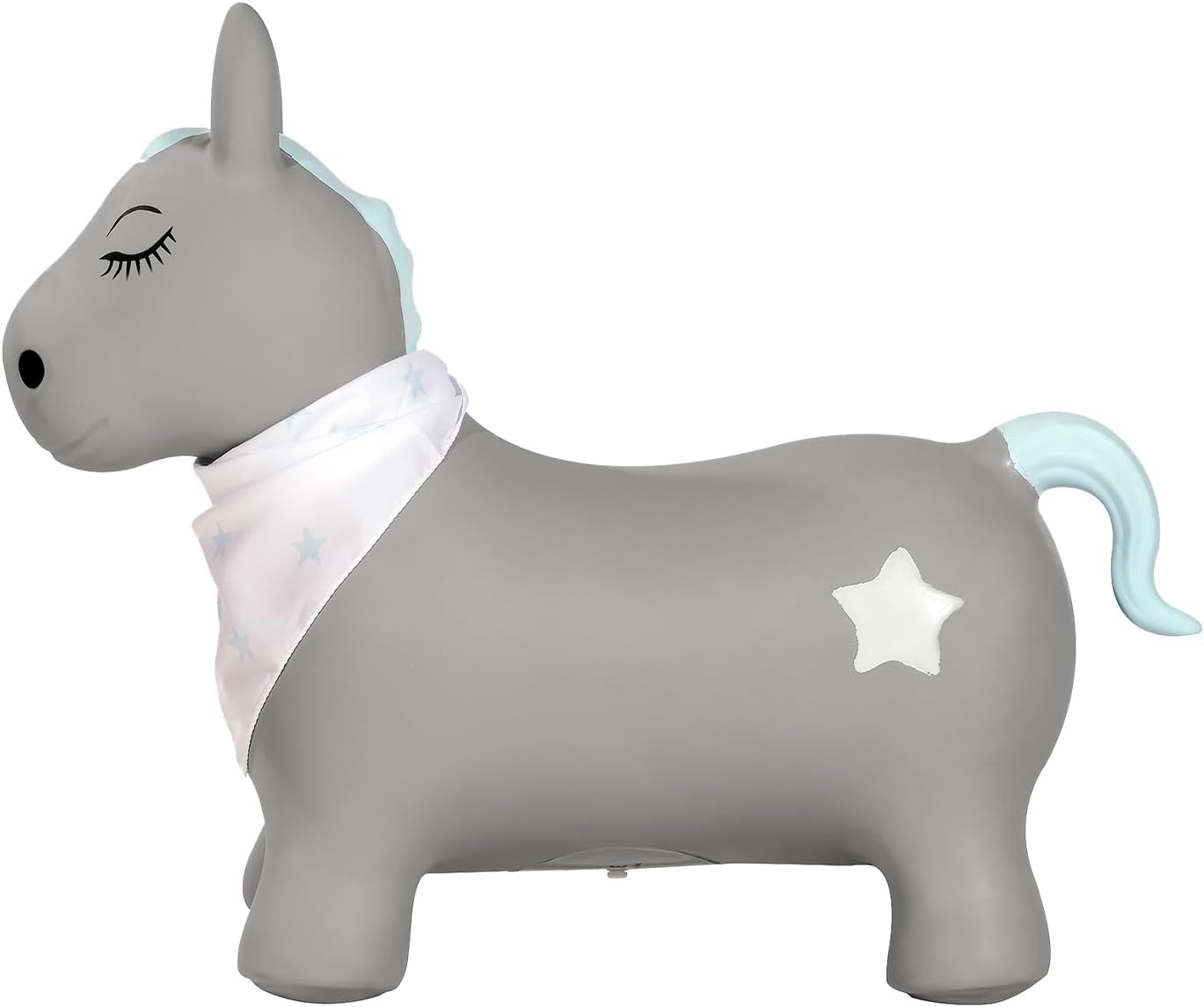 Thumbnail 4 de Kindsgut Animal Sauteur pour Enfants – Cheval gonflable avec pompe incluse, couleurs discrètes et finitions soignées
