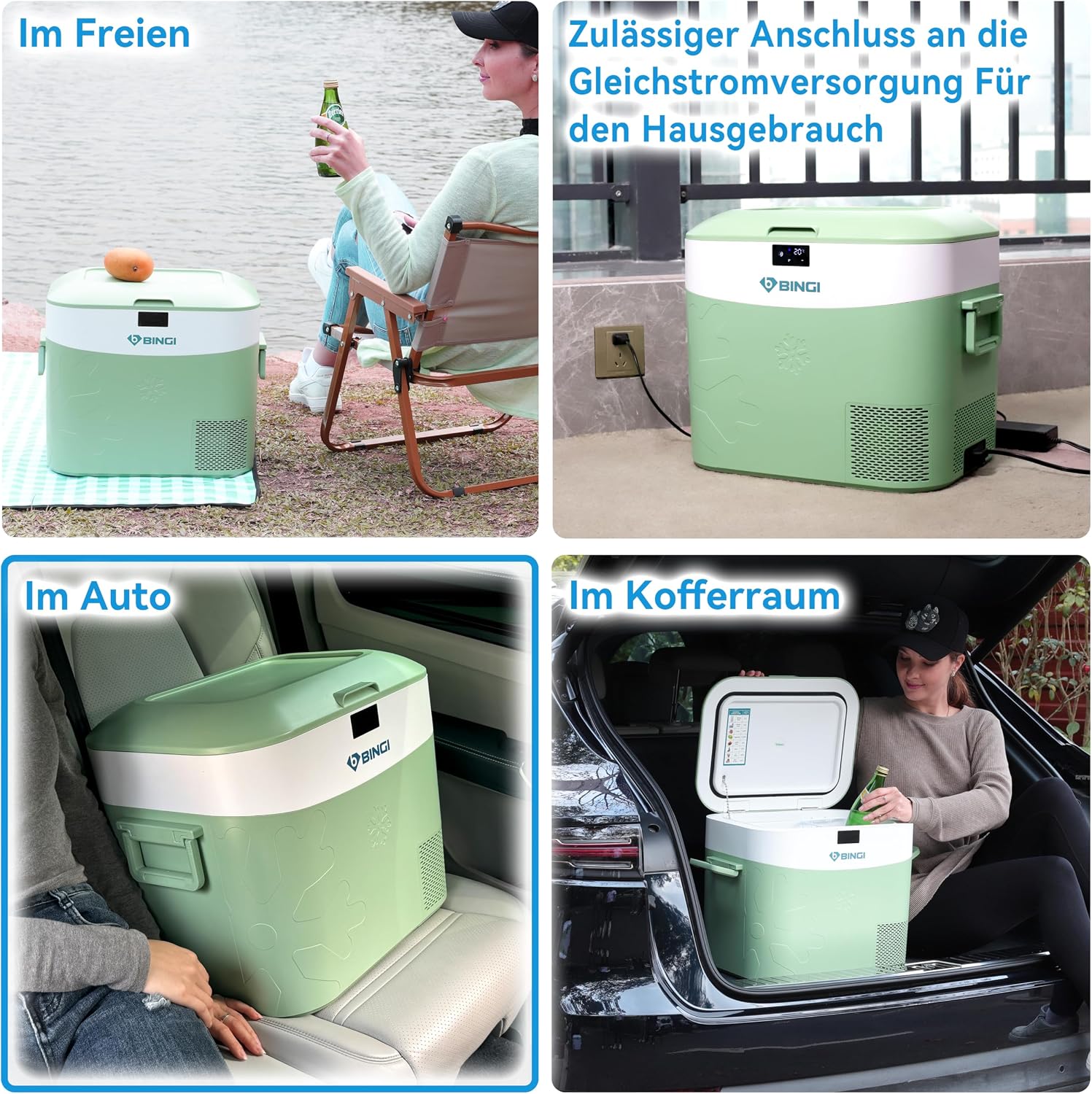 Thumbnail 5 de BINGI Kompressor-Kühlbox 22 Liter – 12/24V DC & 230V AC tragbarer Auto-Kühlschrank/Freezer