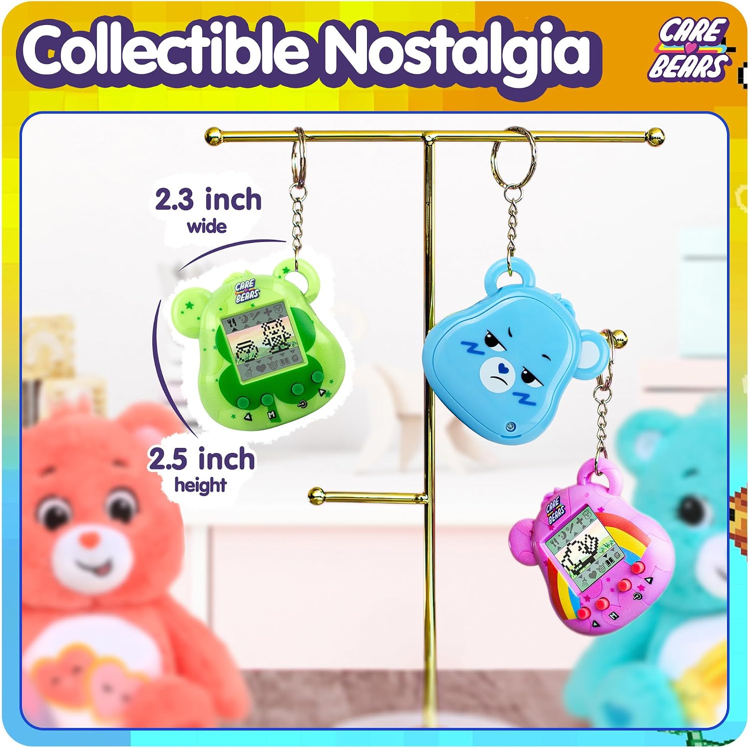 Detalle 2 de Care Bears Digital Pet – Good Luck Bear Cyber Pet (handheld interactive virtual pet)