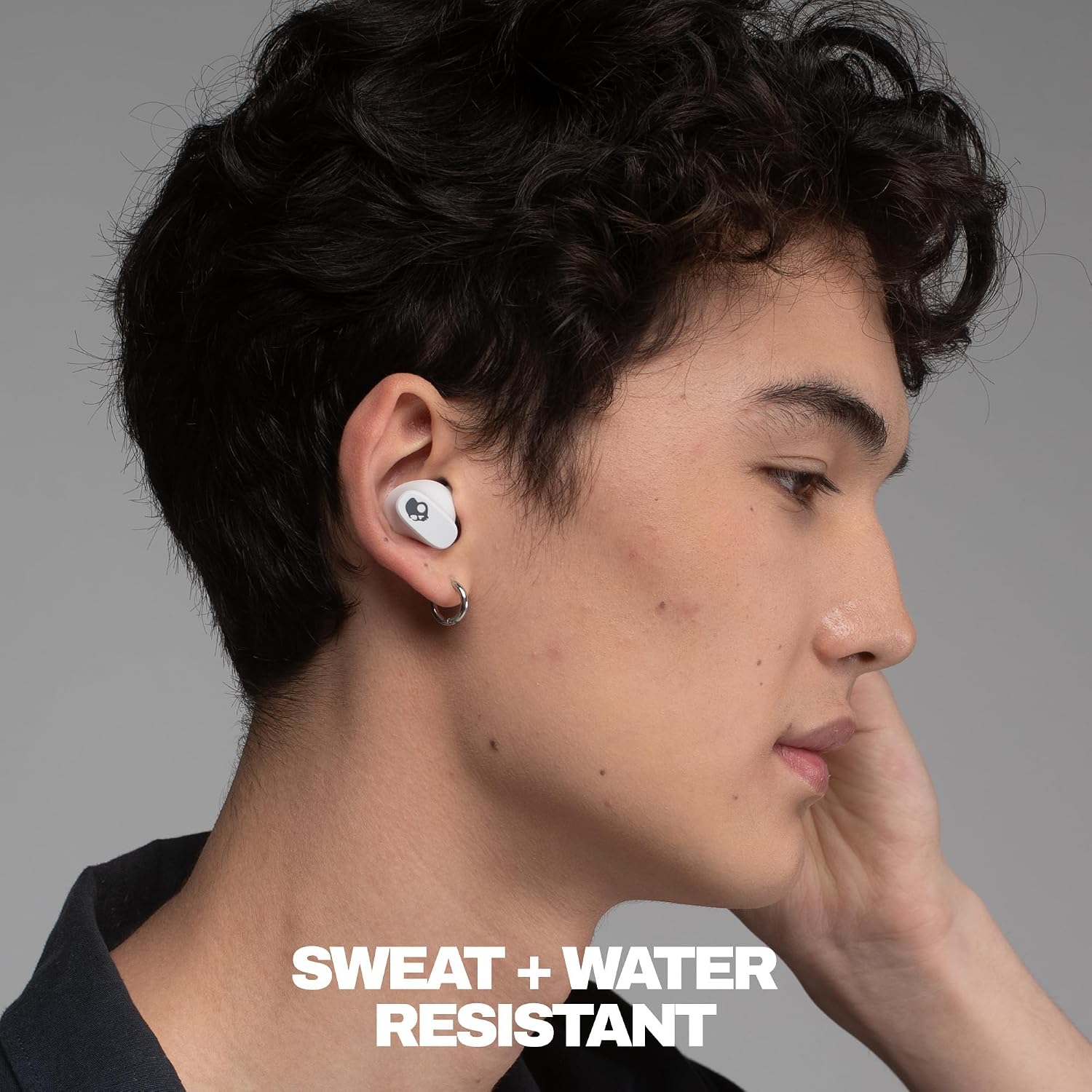 Detalle de Skullcandy Smokin’ Buds 360 S2SPW-T001 Wireless Earbuds, Bone, IPX4