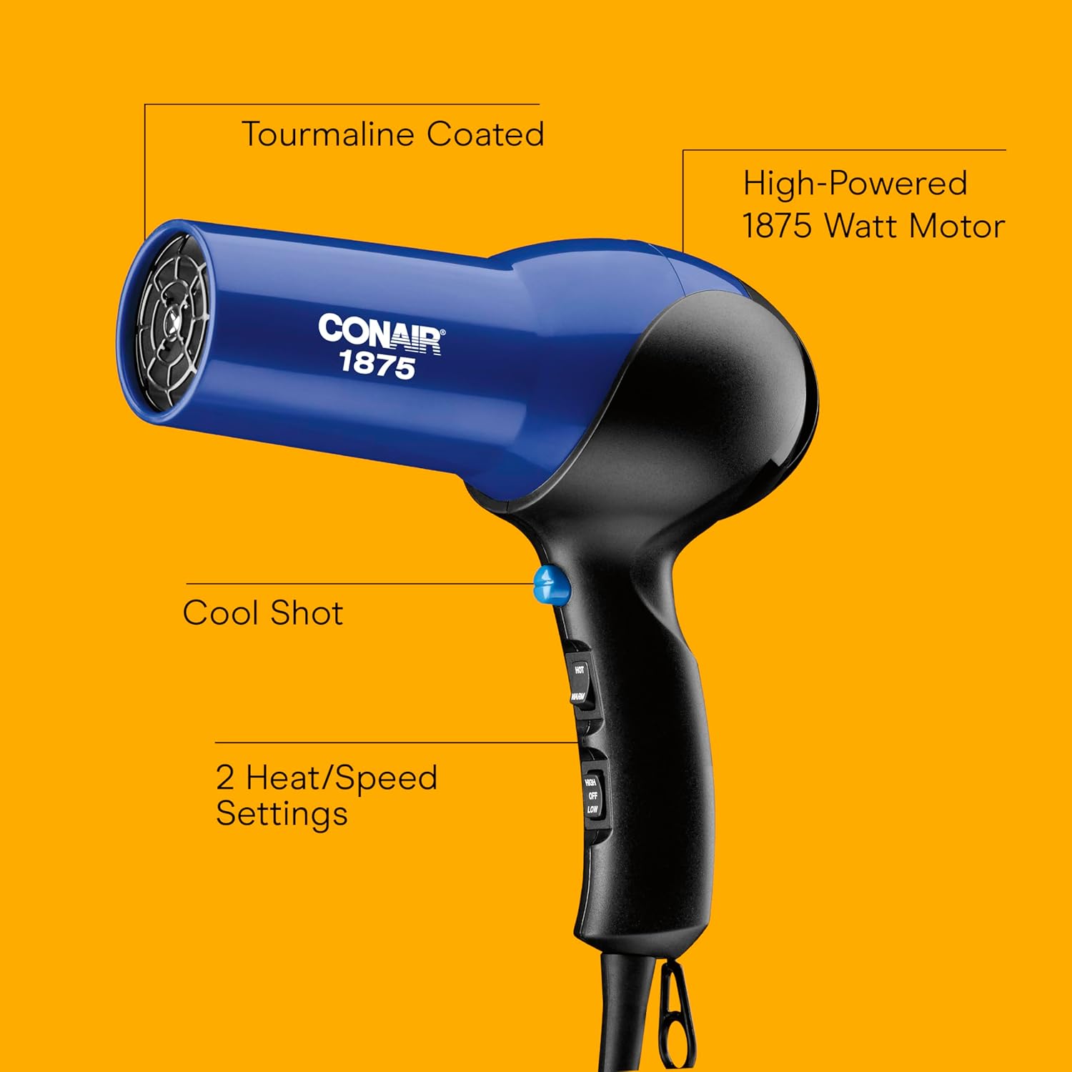 Thumbnail 1 de Conair 1875W Turbo Hair Dryer