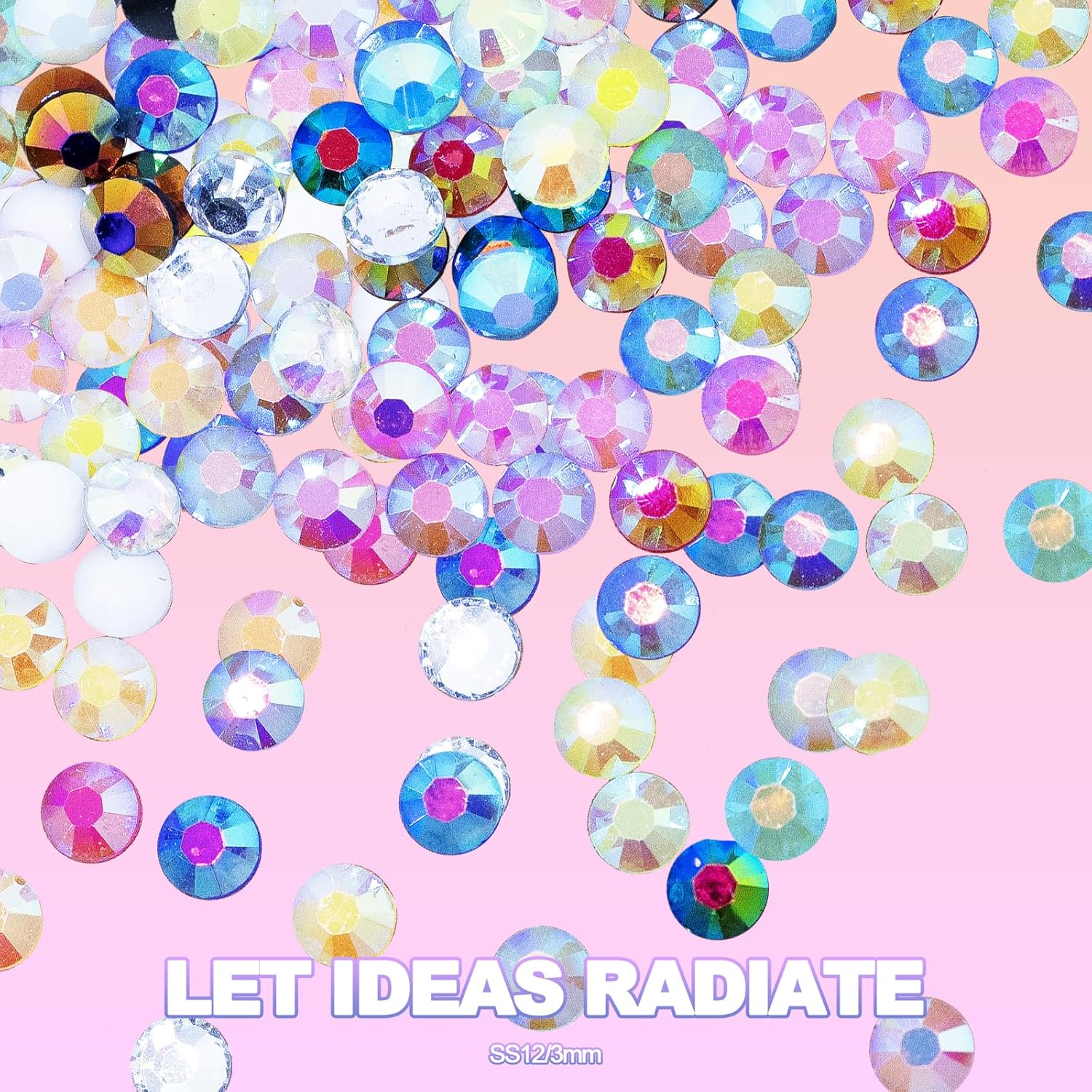 Thumbnail 6 de 40,000+ Resin Jelly Rhinestones Bedazzler Kit with B7000 Glue, 3mm Multicolor Flat Back Gems