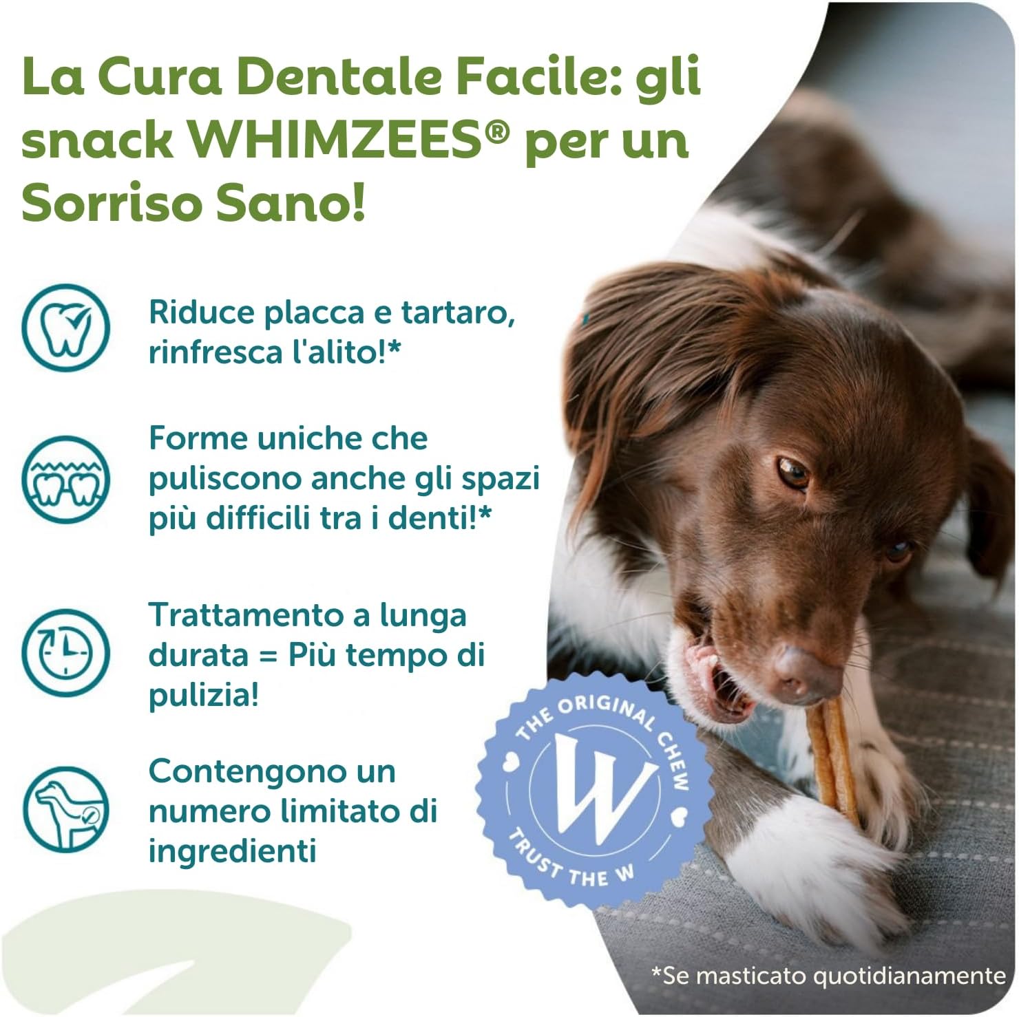 Detalle de WHIMZEES Stix M Fondo Mensile 30 Pezzi – Snack Naturali per Cane di Taglia Media