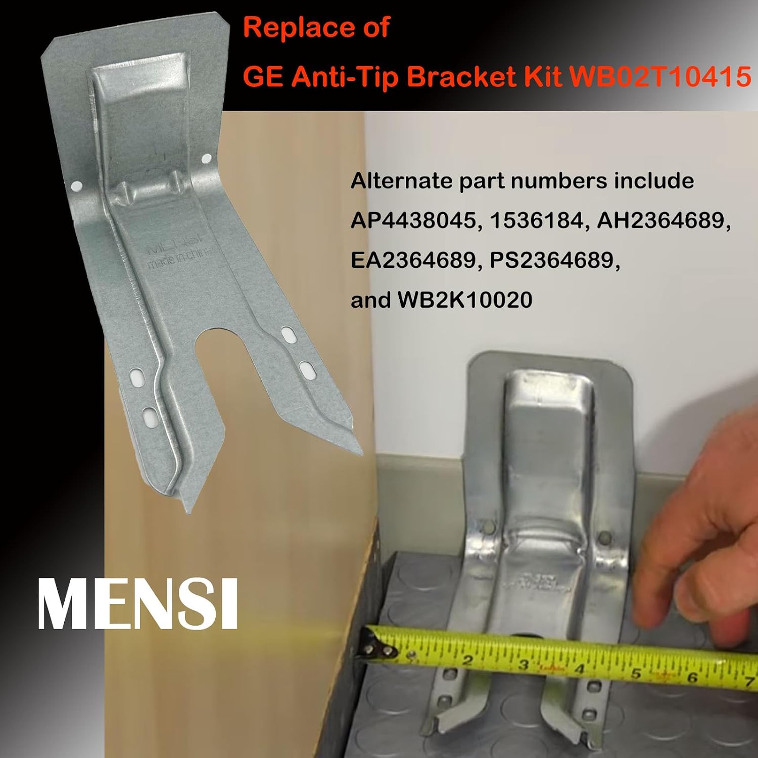 Detalle 2 de MENSI SMT-JSJ001/SLS011-002 Anti-Tip Range Bracket for WB02K10254