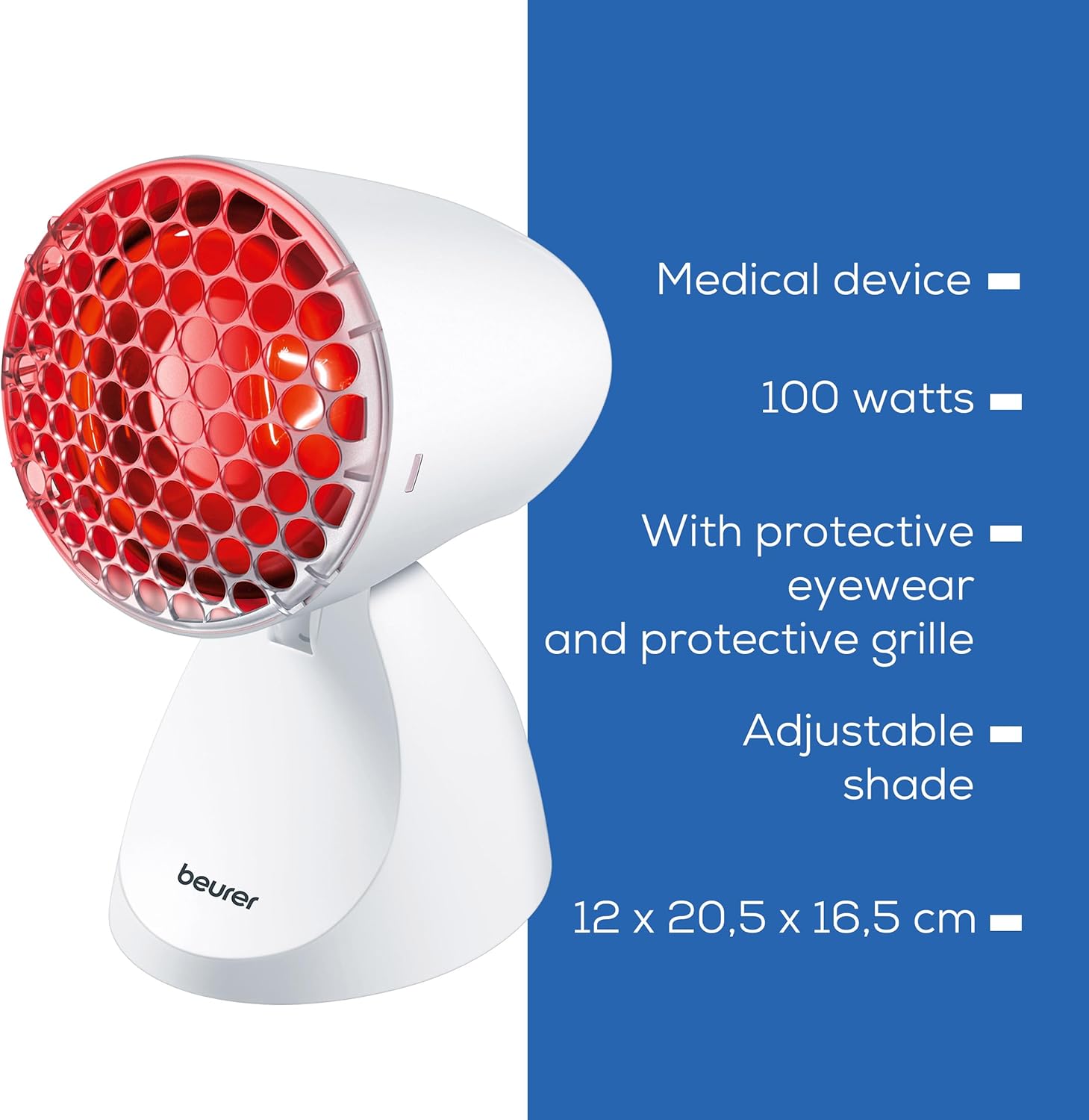 Thumbnail 6 de Beurer IL11 infrared heat lamp 5 angles