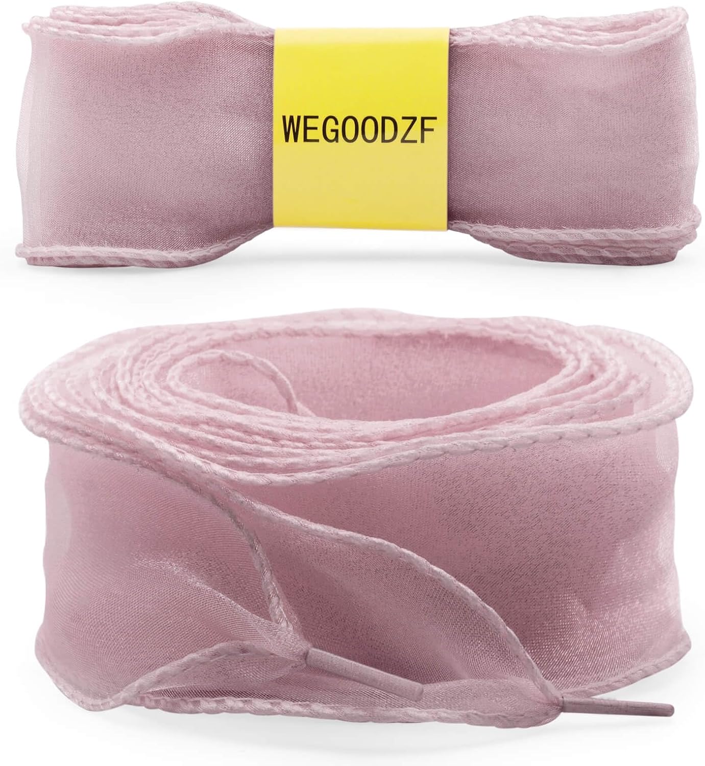 Thumbnail 1 de WEGOODZF Organza Schnürsenkel 4 cm Transparent – 2 Paar