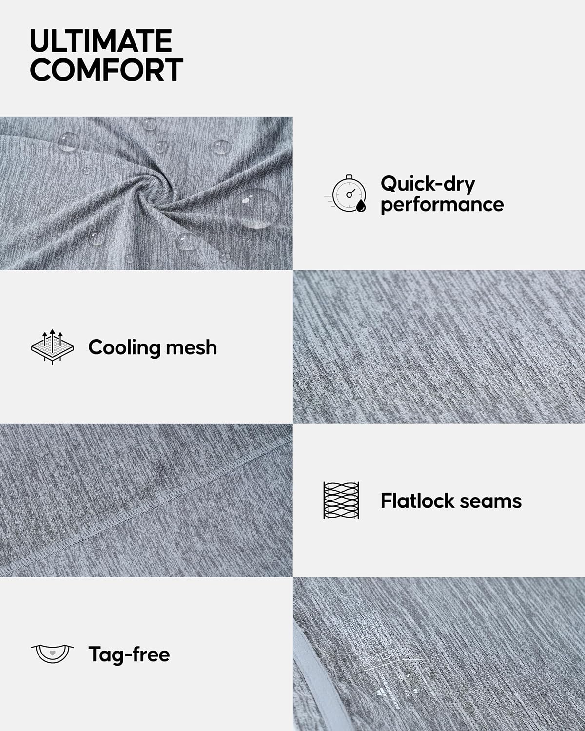 Detalle de DANISH ENDURANCE DE-top-GRY-M Gym Tank Top and Running Vest, Grey Mélange, M