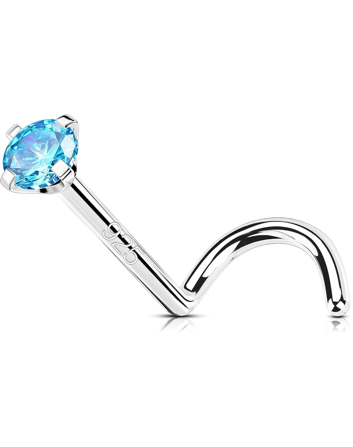 Thumbnail 6 de OUFER 20G Oro bianco Naso Anello 7mm CZ