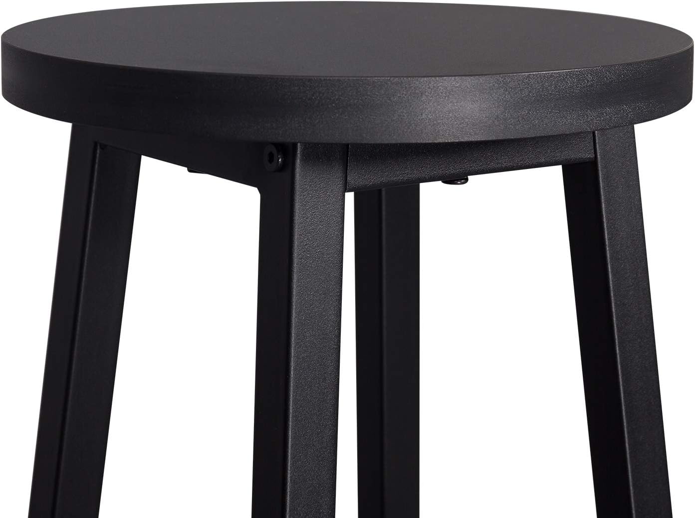 Detalle 2 de WOLTU Barhocker-Set (4er) mit Fußstütze, 71 cm Höhe – Barstuhl aus stabilem Metallgestell in Schwarz