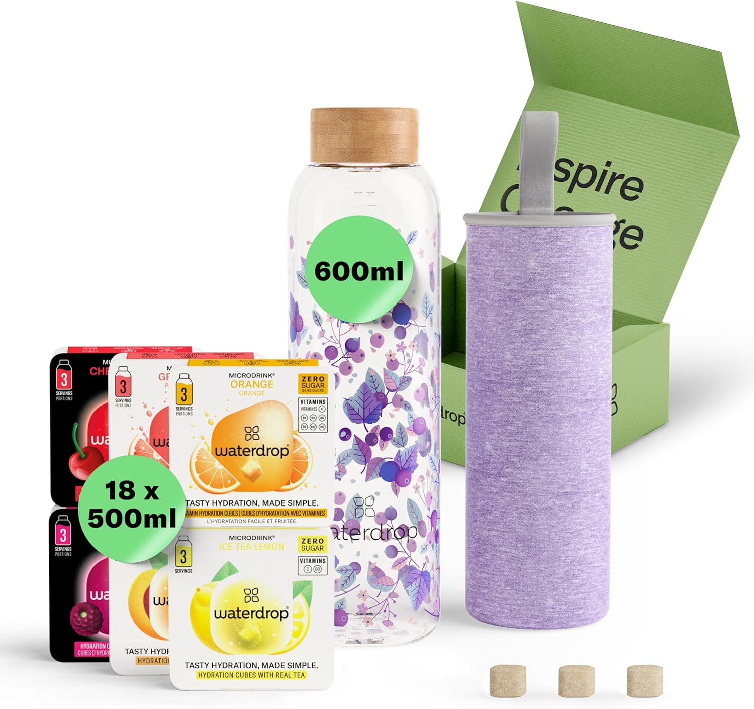 waterdrop Glasflasche 600 ml