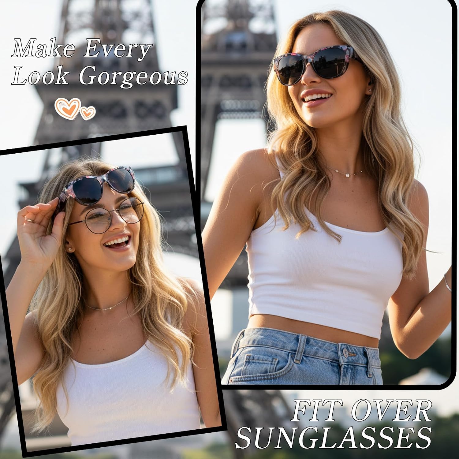 Thumbnail 5 de Myiaur 2 Pack Over Glasses Sunglasses for Women – Polarised, UV400 Protection, Fit Over Design