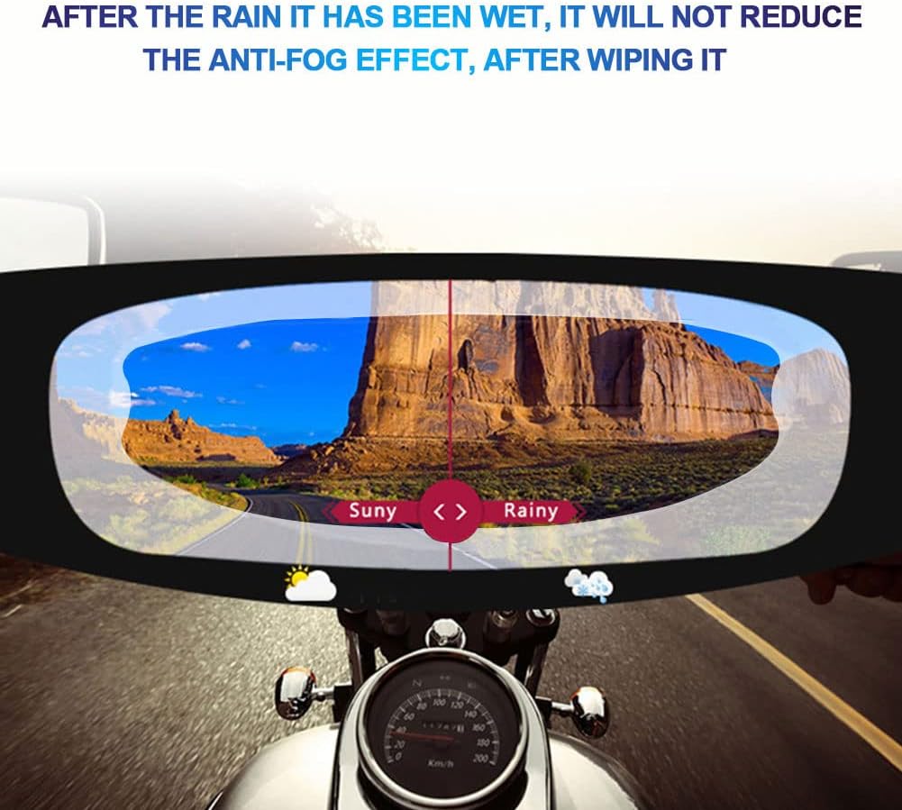 Thumbnail 3 de Klomveris Helmet Visor Anti-fog Film: Universal Clear Insert for Clearer Riding Vision
