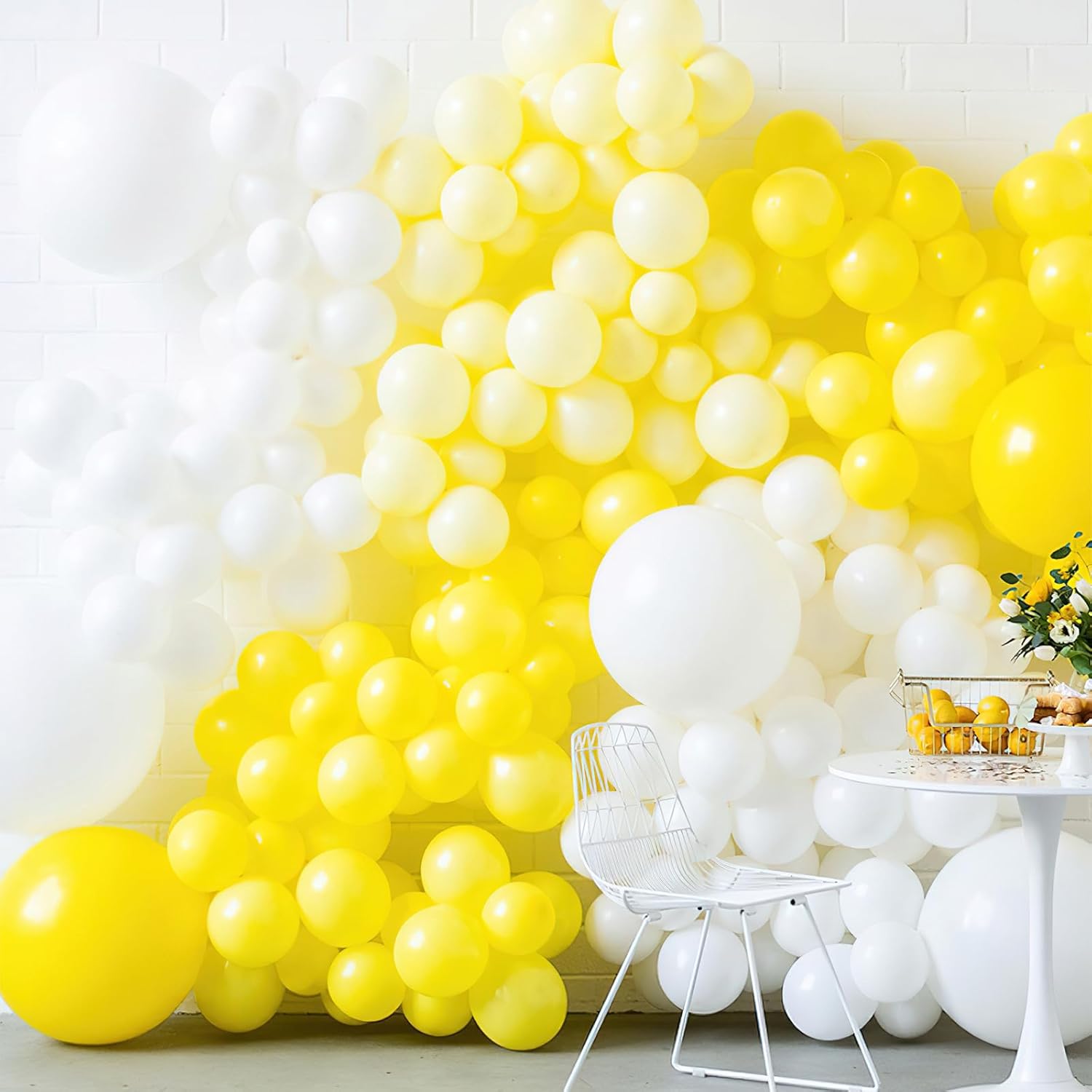 Thumbnail 6 de PartyWoo 5in Yellow Balloons 100 Pack 🎈
