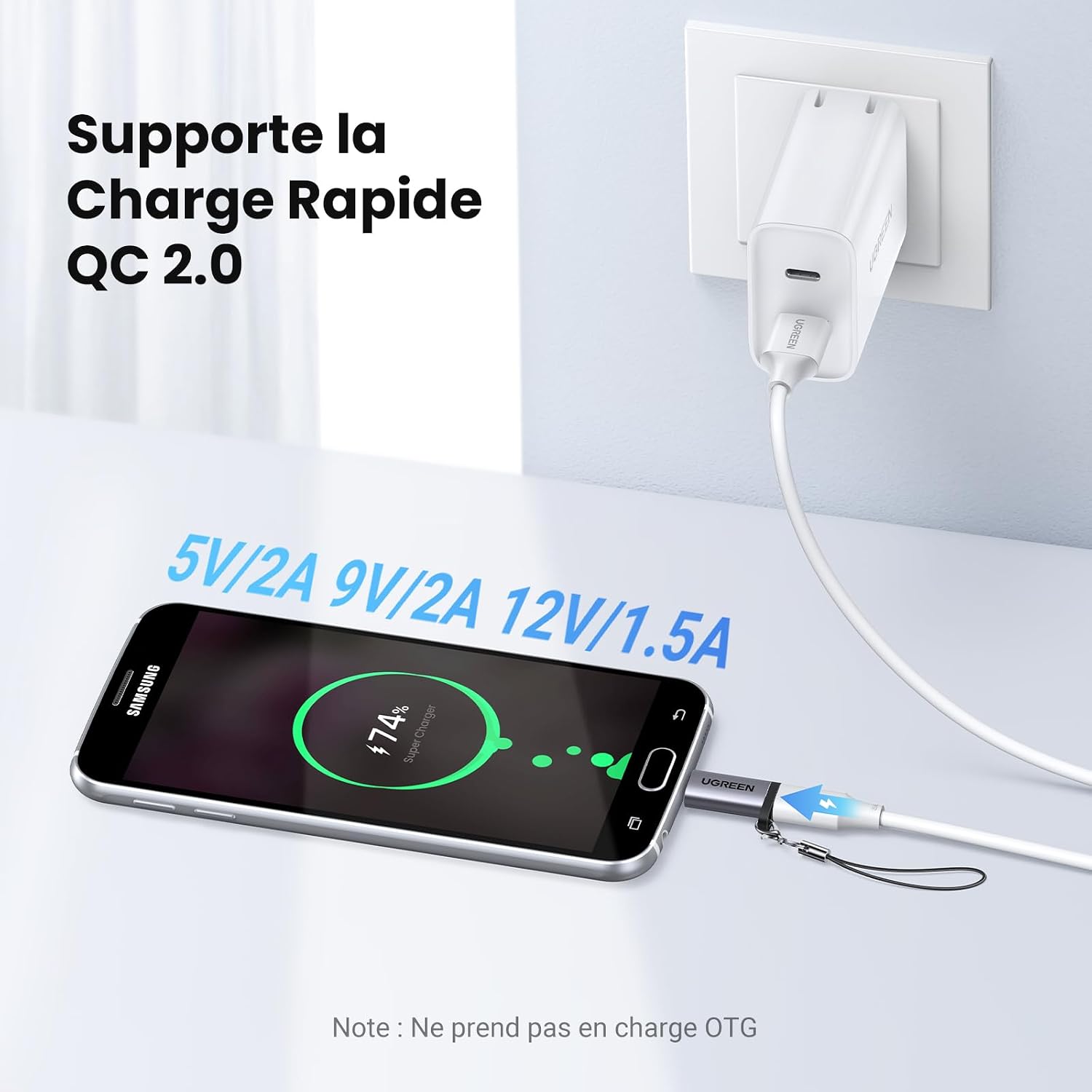 Detalle 2 de UGREEN Adaptateur Type-C vers Micro USB 2