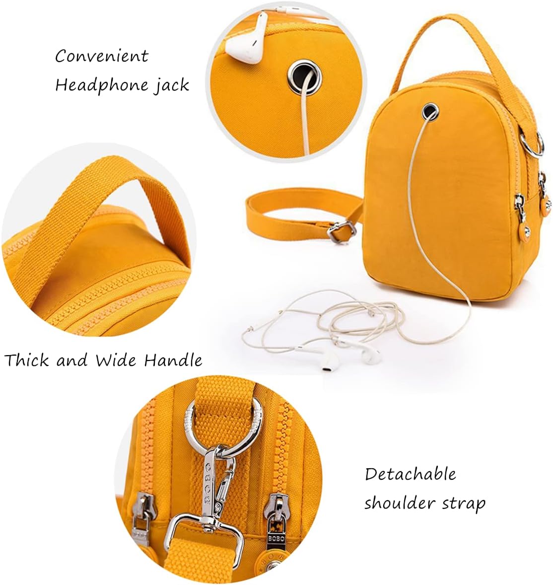Thumbnail 4 de OPXTO Small Women’s Crossbody Phone Purse with Adjustable Strap (Nylon Oxford)