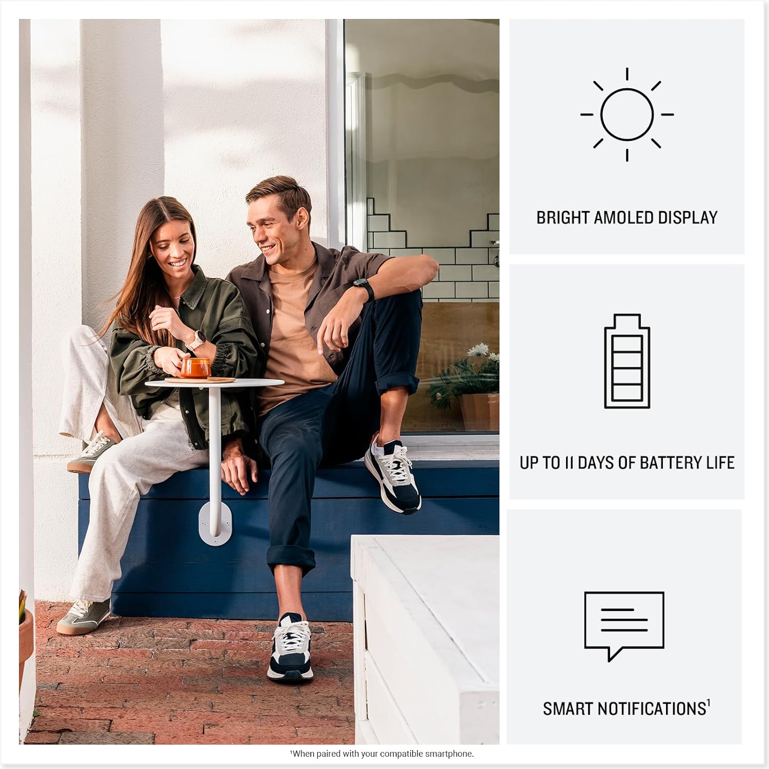 Thumbnail 2 de Garmin vívoactive 6 (Amazon Exclusive) 42mm GPS smartwatch with AMOLED touchscreen in Pebble Grey