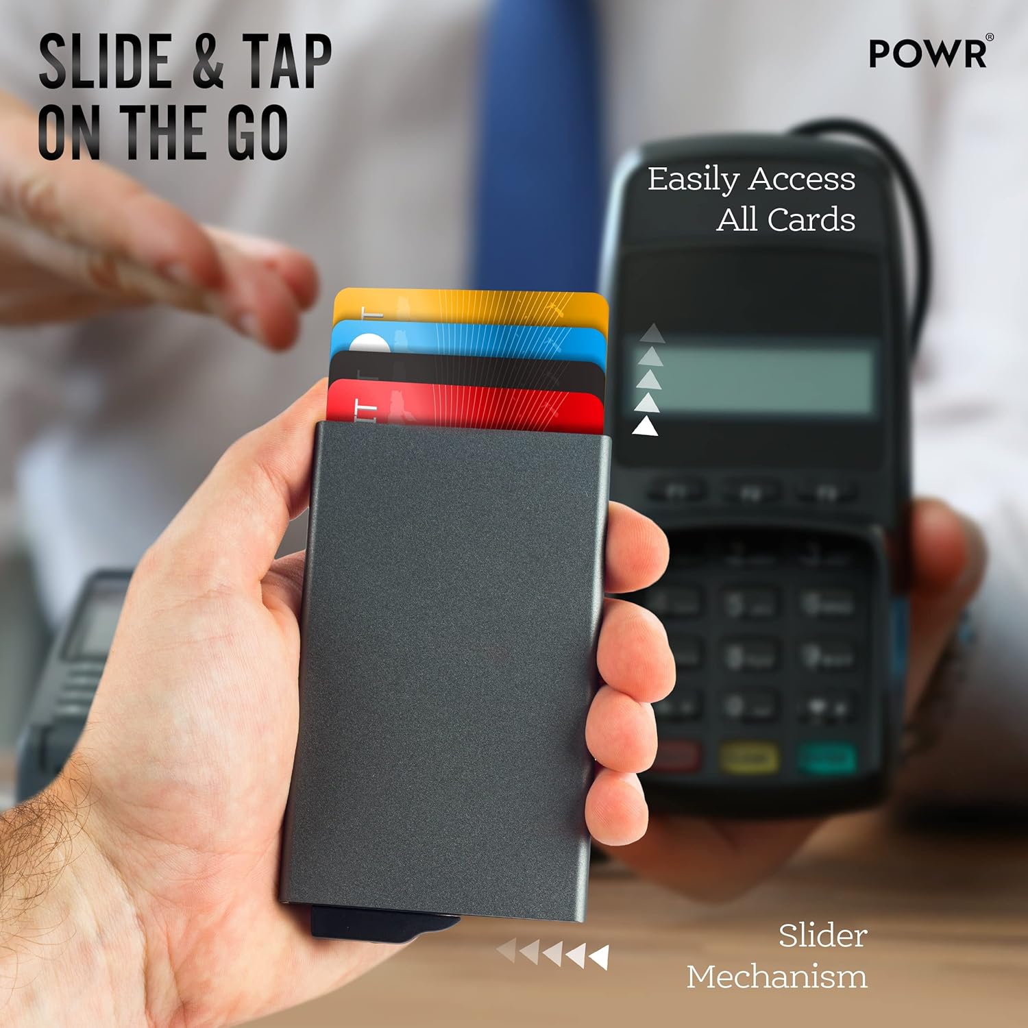 Detalle 2 de POWR Card Holder Wallet RFID blocking slim wallet đź’ł