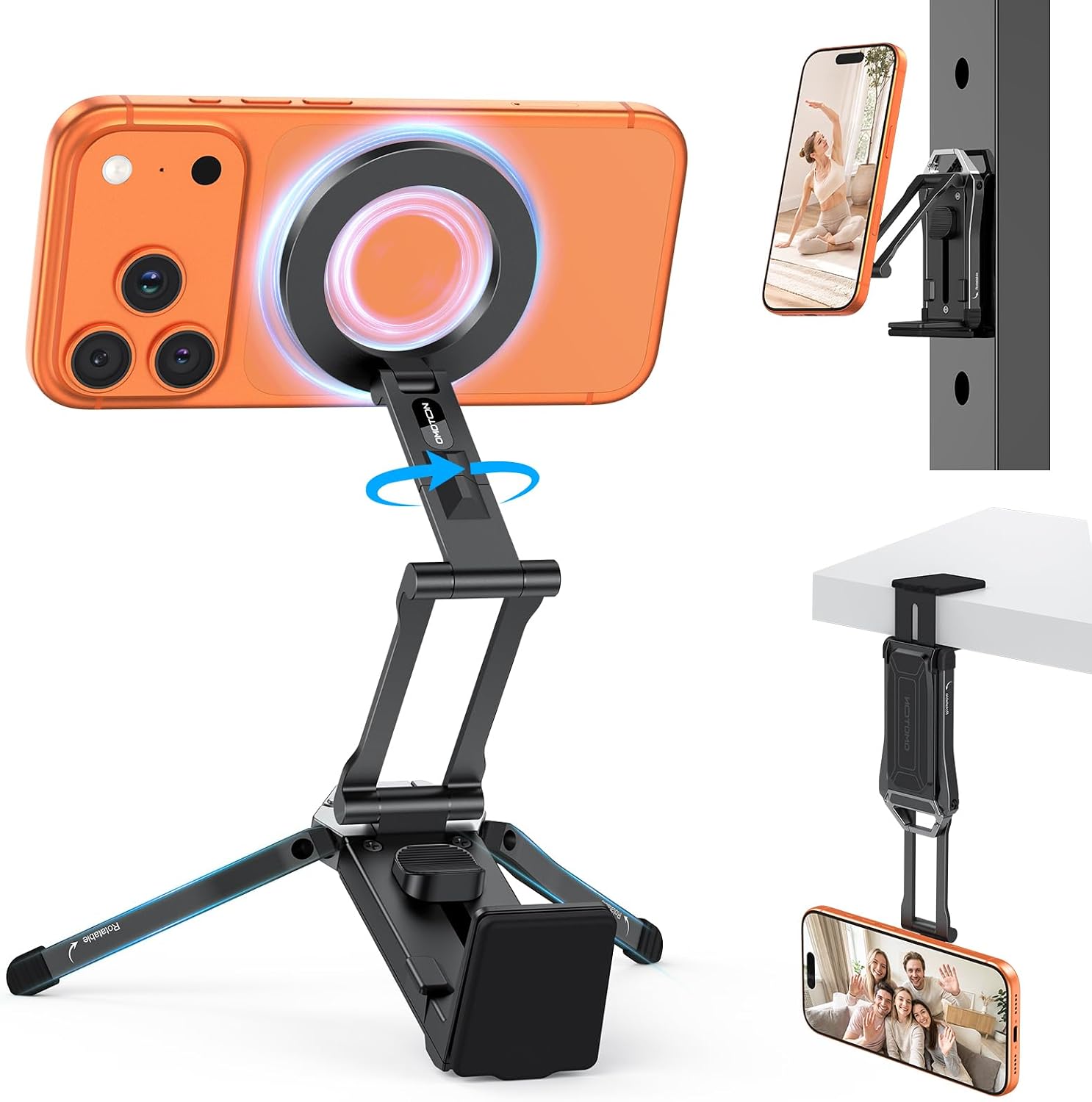 Detalle de OMOTON TP02 MagSafe Aluminum Phone Tripod 158g