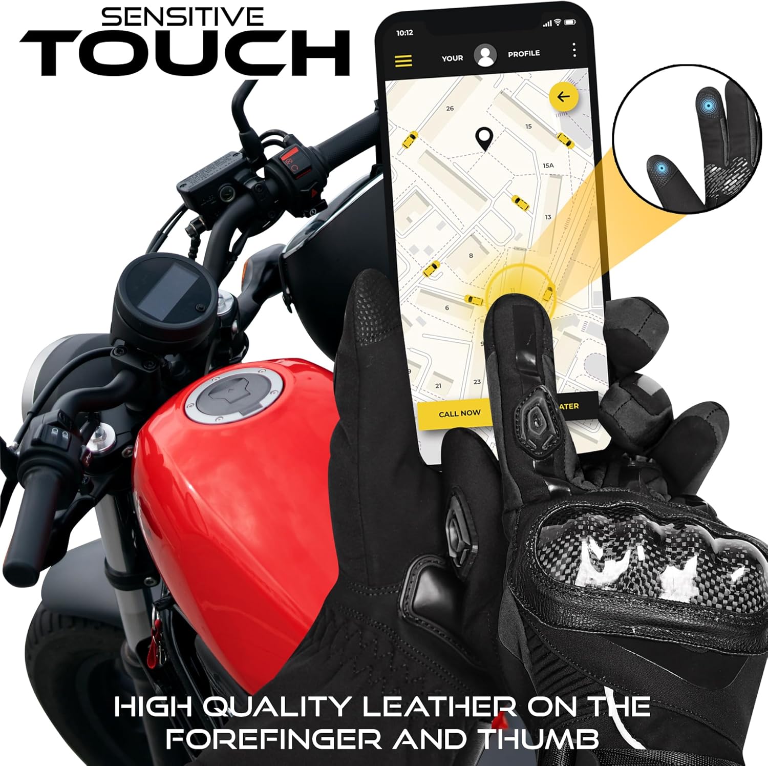Thumbnail 5 de BEAST RAGE Winter motorcycle gloves, touchscreen gloves