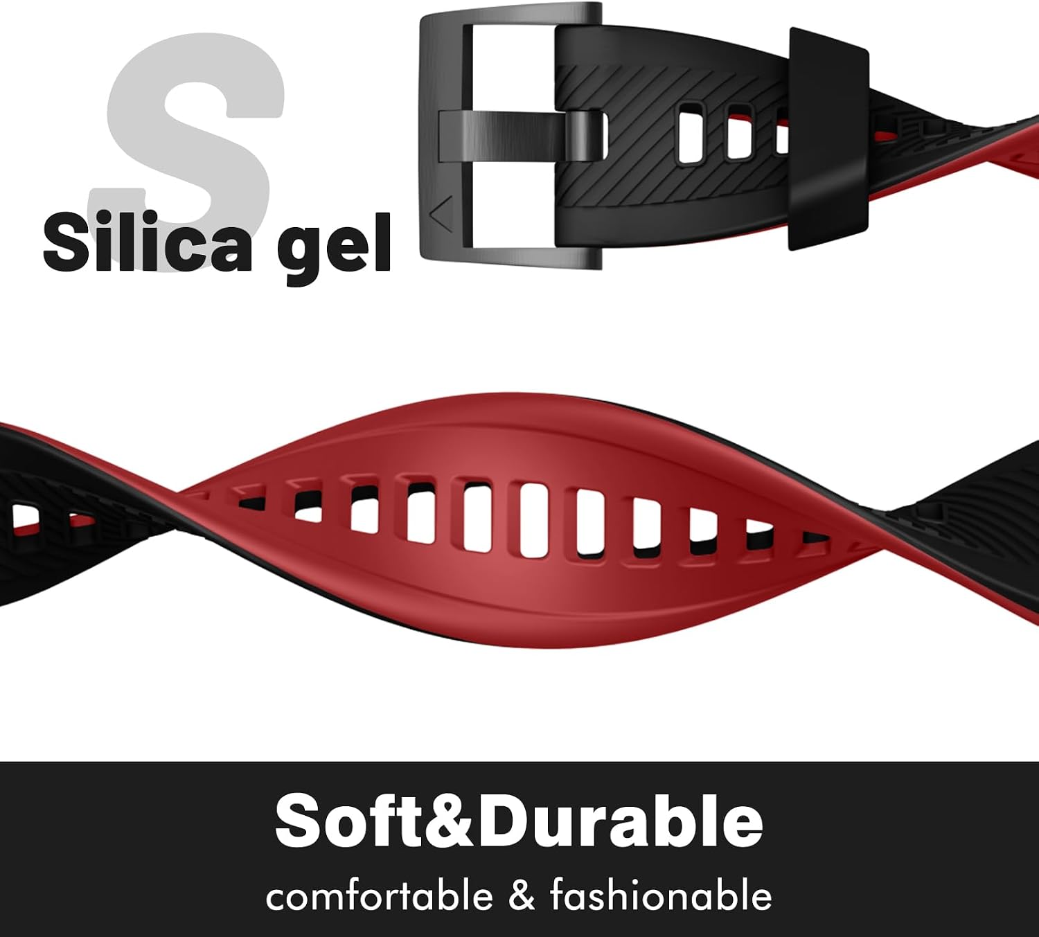 Thumbnail 3 de OVERSTEP 26mm Silicone Watch Band for Garmin