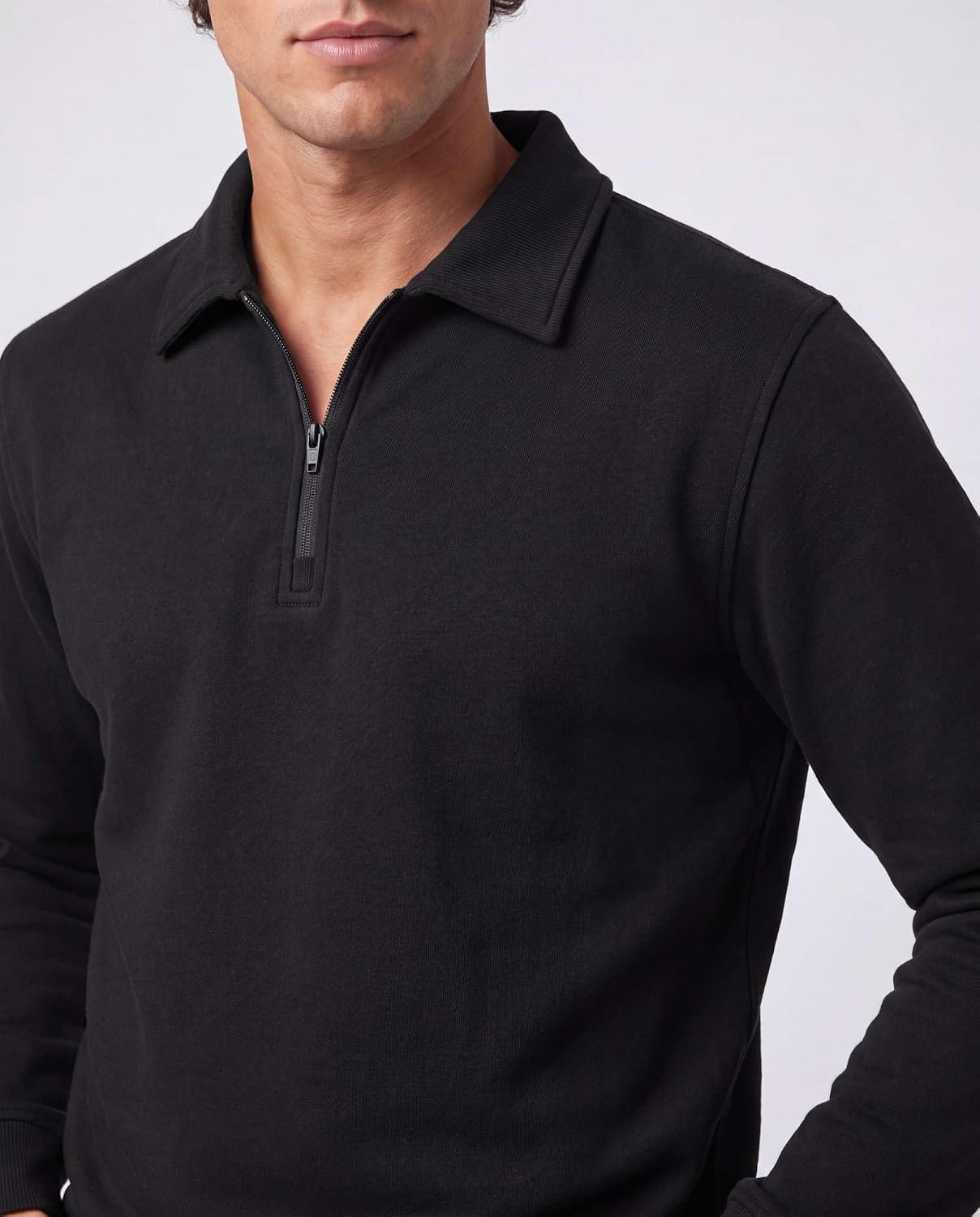 Detalle de Men's Quarter-Zip Pullover 2-Pack