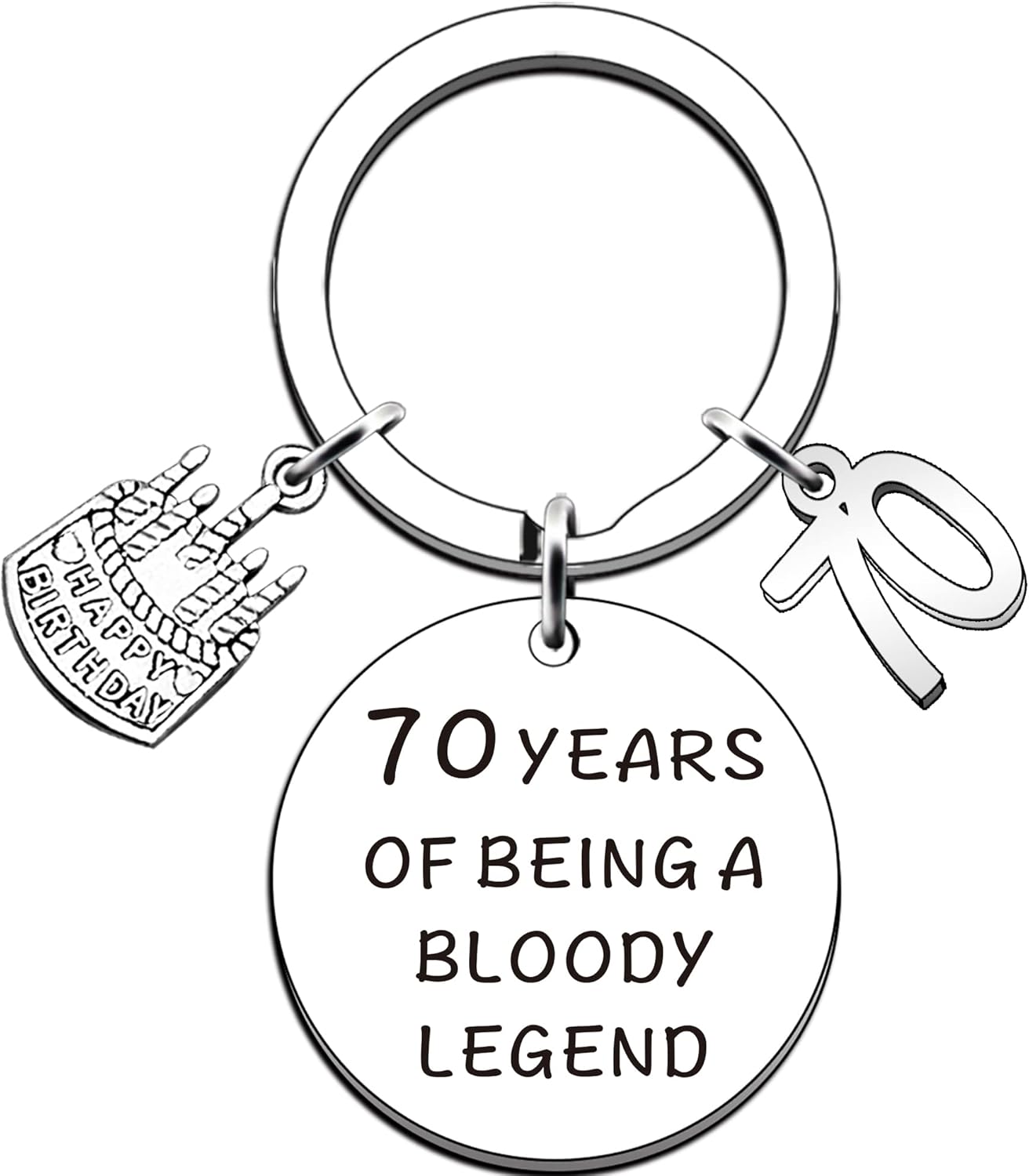 Thumbnail 3 de AMZQ Funny 50th Birthday Keyring: Being A Legend, Fifty & Fabulous