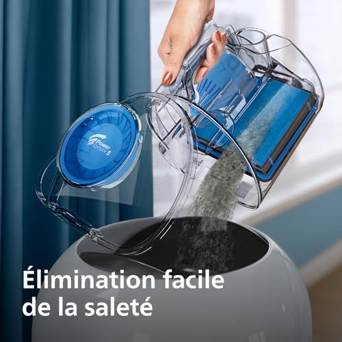 Detalle de PHILIPS PowerPro Compact Série 3000 FC9332/09 — Aspirateur sans Sac 900 W avec Filtre HEPA et brosse TriActive