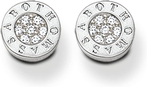 Detalle 2 de Thomas Sabo Orecchini Donna Borchie Classic Zirconia Nera Argento Sterling 925 H1547-051-11