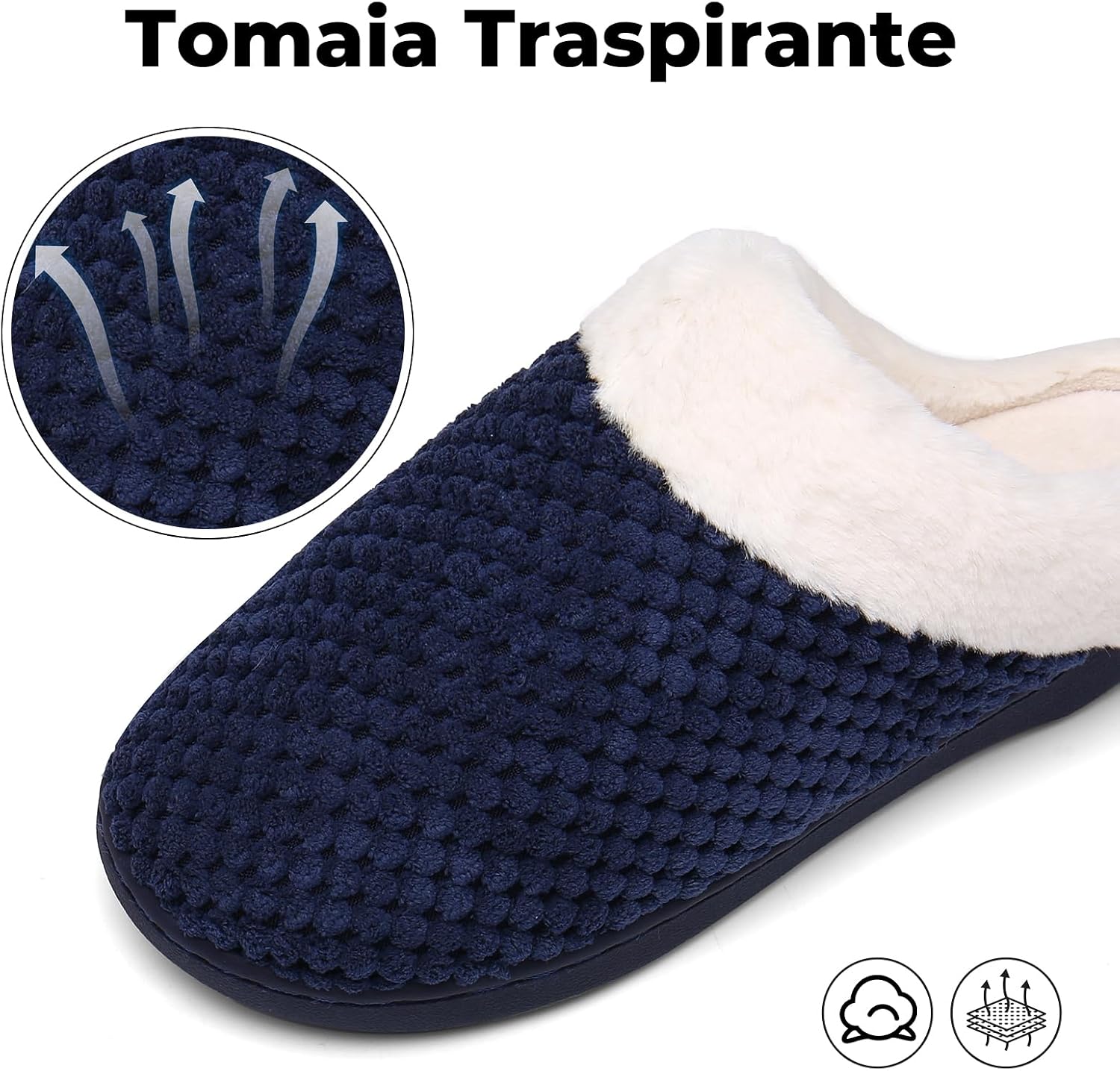 Detalle 2 de Mishansha Pantofole Memory Foam