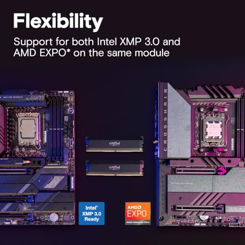 Thumbnail 3 de Crucial Pro DDR5 RAM 32GB Kit (2x16GB) 6000MHz CL36 – Dual Channel Gaming Memory
