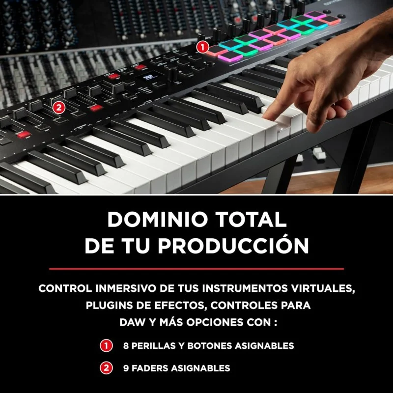 Thumbnail 1 de M-Audio Oxygen Pro 61 controlador MIDI 🎹