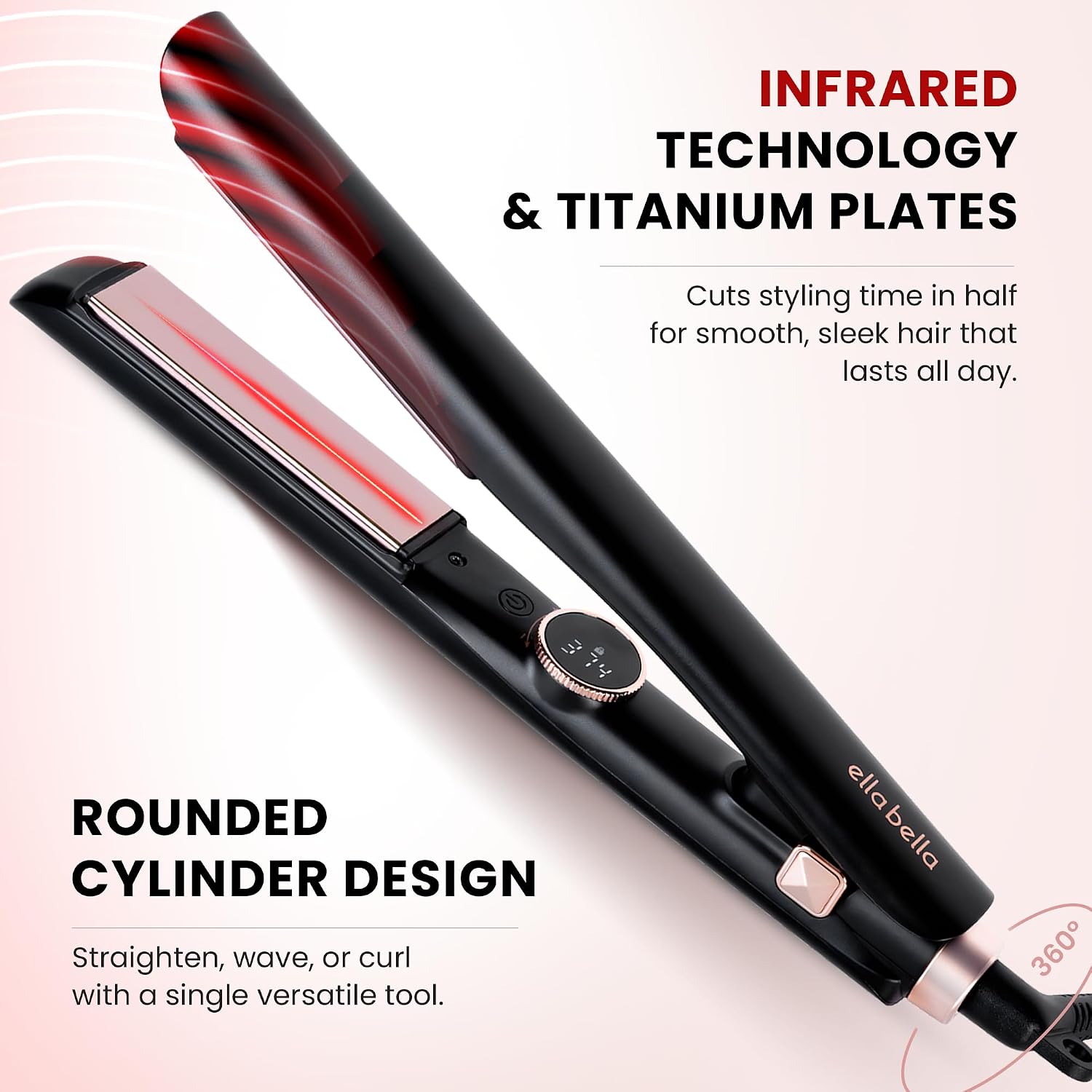 Thumbnail 5 de ELLA BELLA Hair Straightener with Titanium Plates